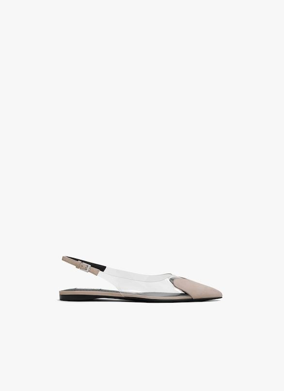 ALAIA Sleek Flat Slingback Ballerina Shoes