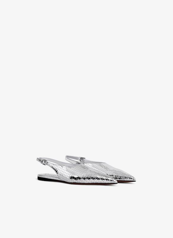 ALAIA Art Deco Flat Slingback Shoes - Women