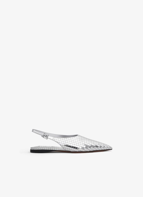 ALAIA Art Deco Flat Slingback Shoes - Women