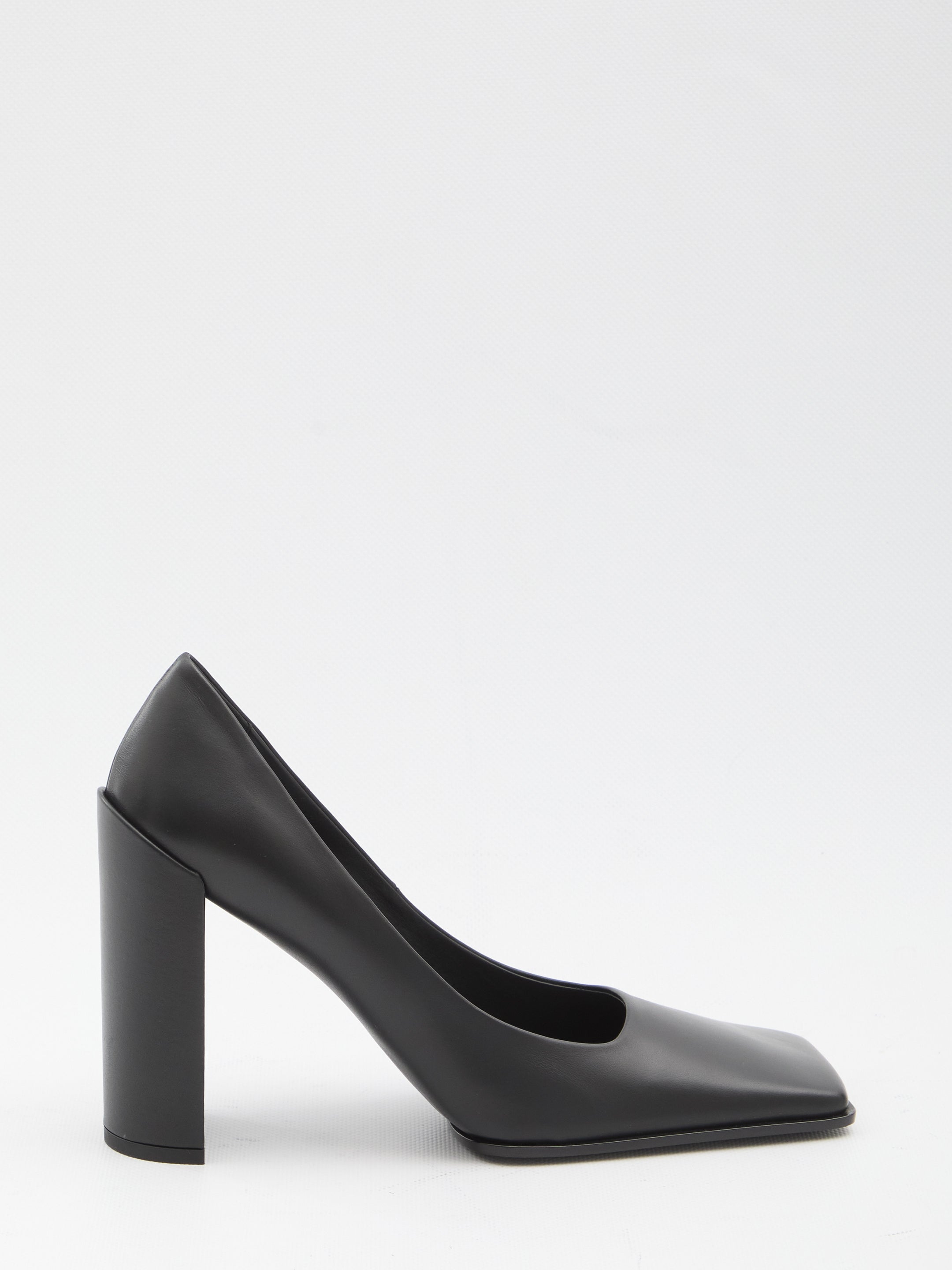 ALAIA Square-Toed Pumps with Block Heel - 9 cm Height