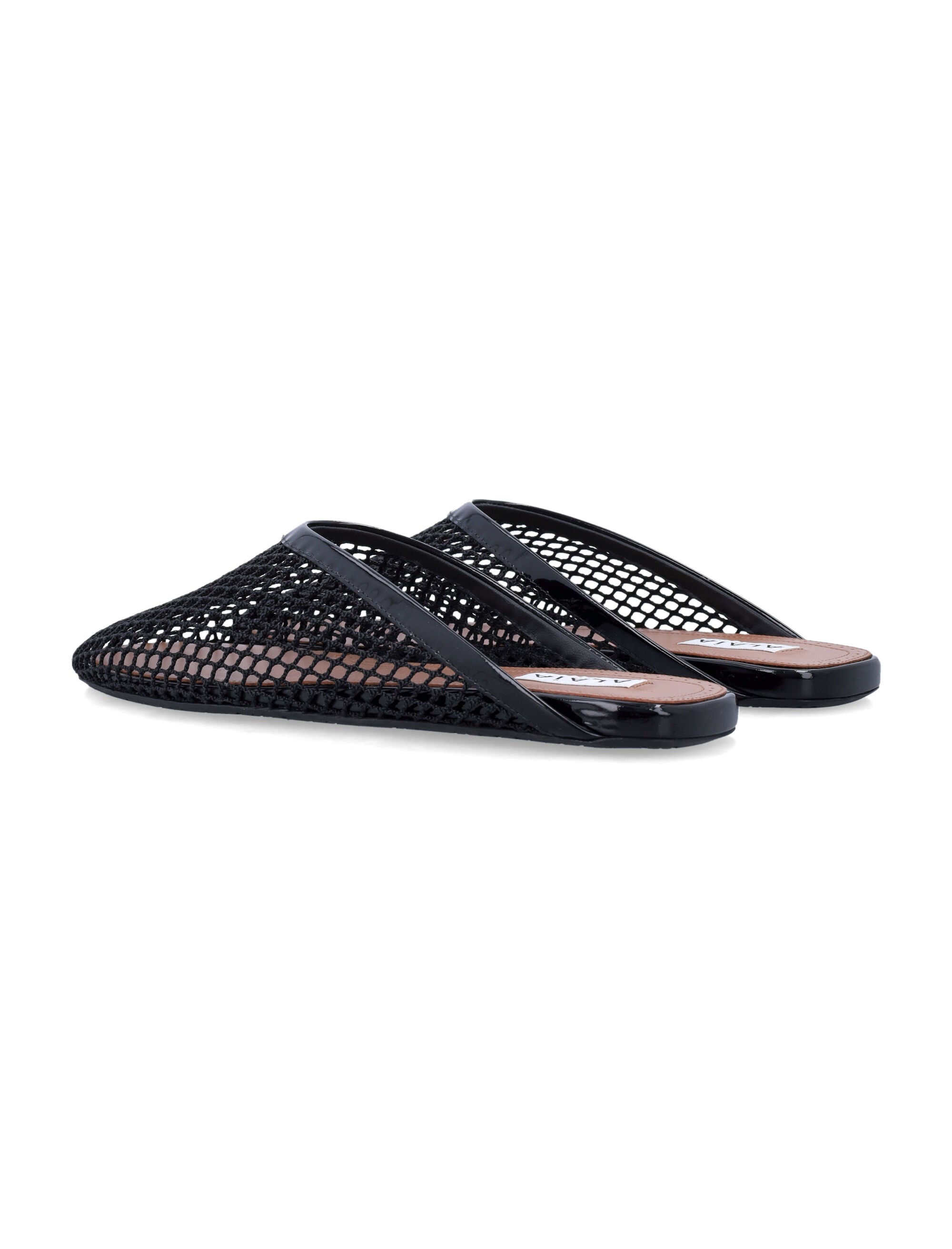 ALAIA Fishnet Flat Sandals