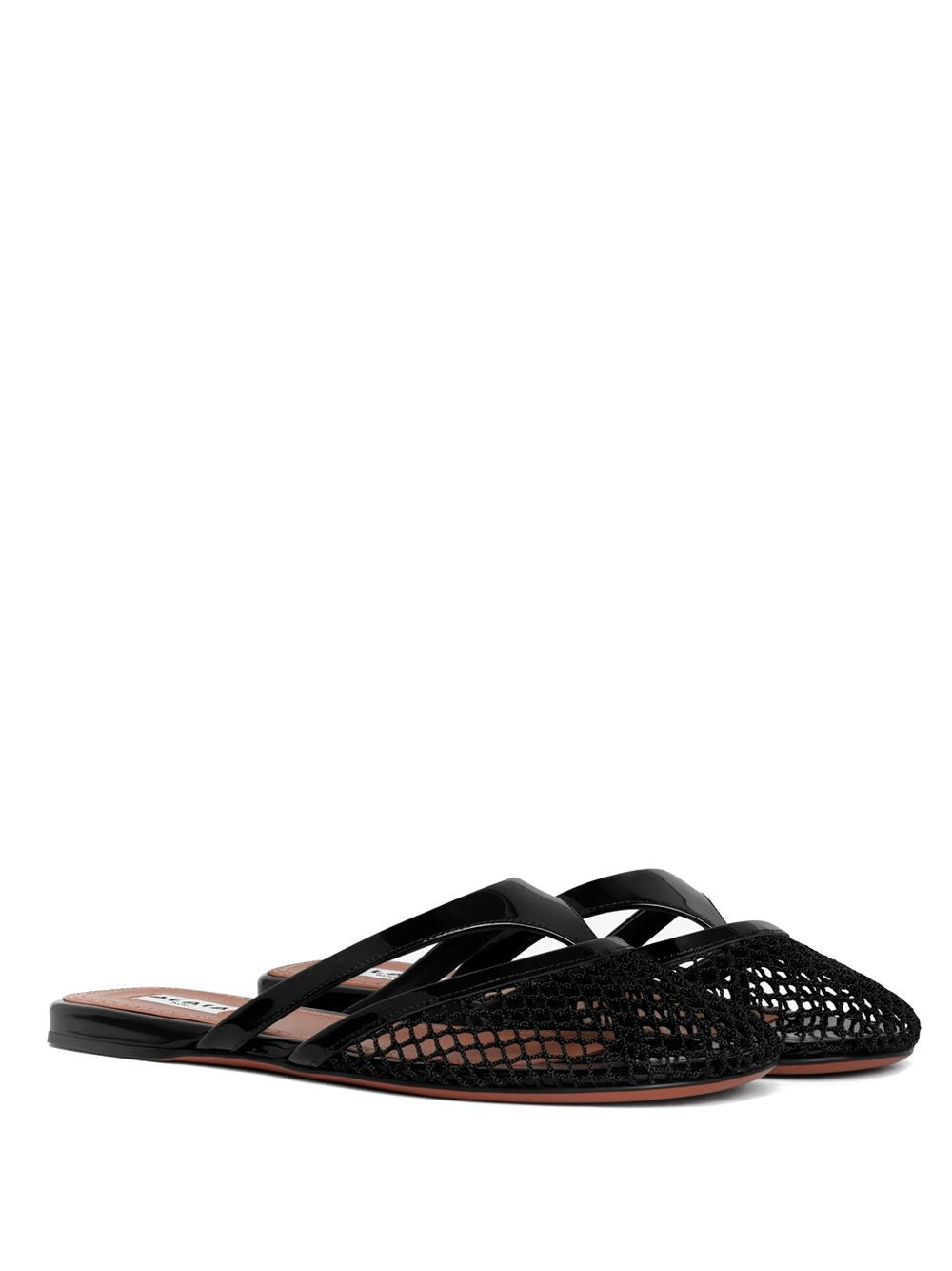 ALAIA Elegant Net Flat Sandals for Women