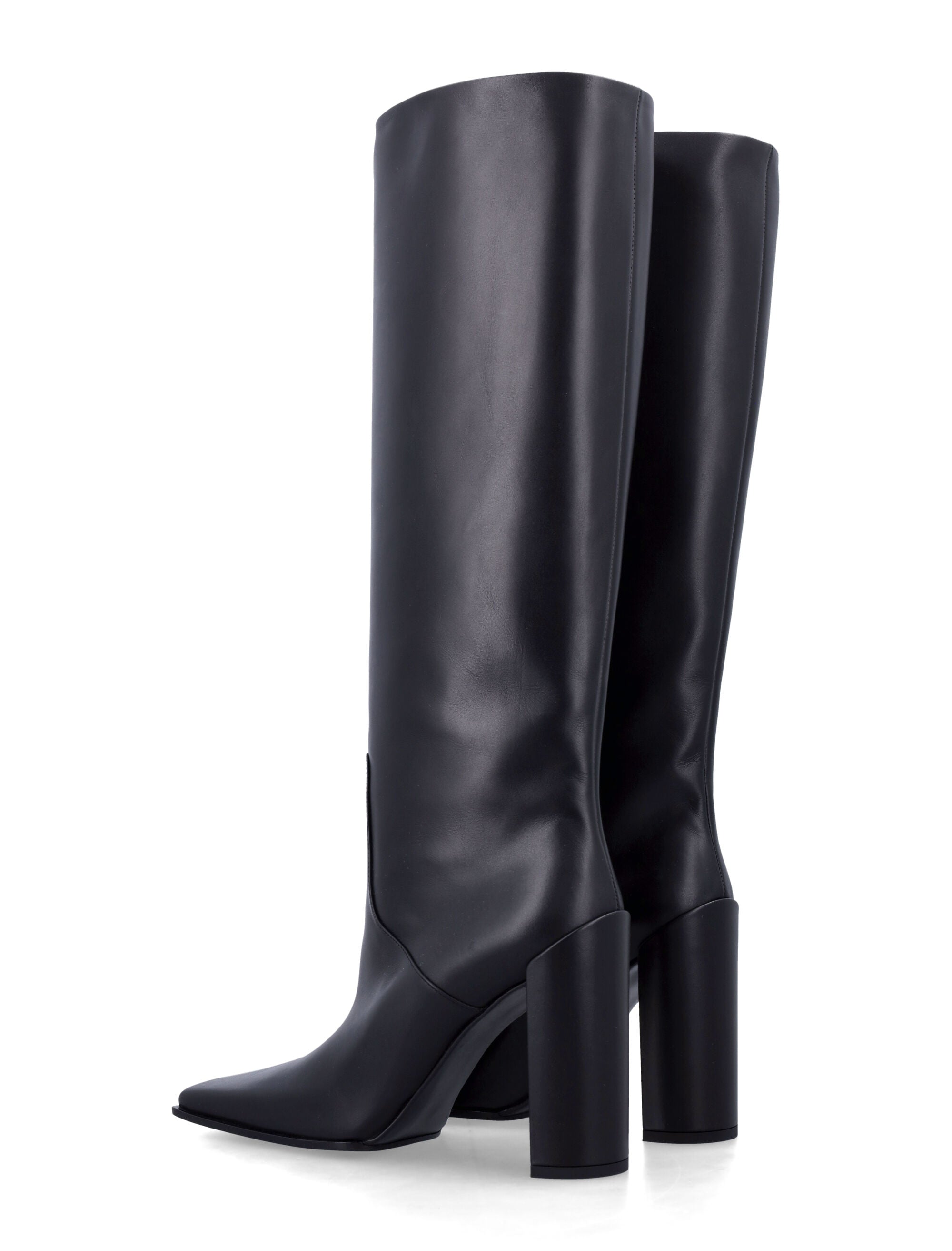 ALAIA Refined Leather Knee-High Boots - 9 cm Heel