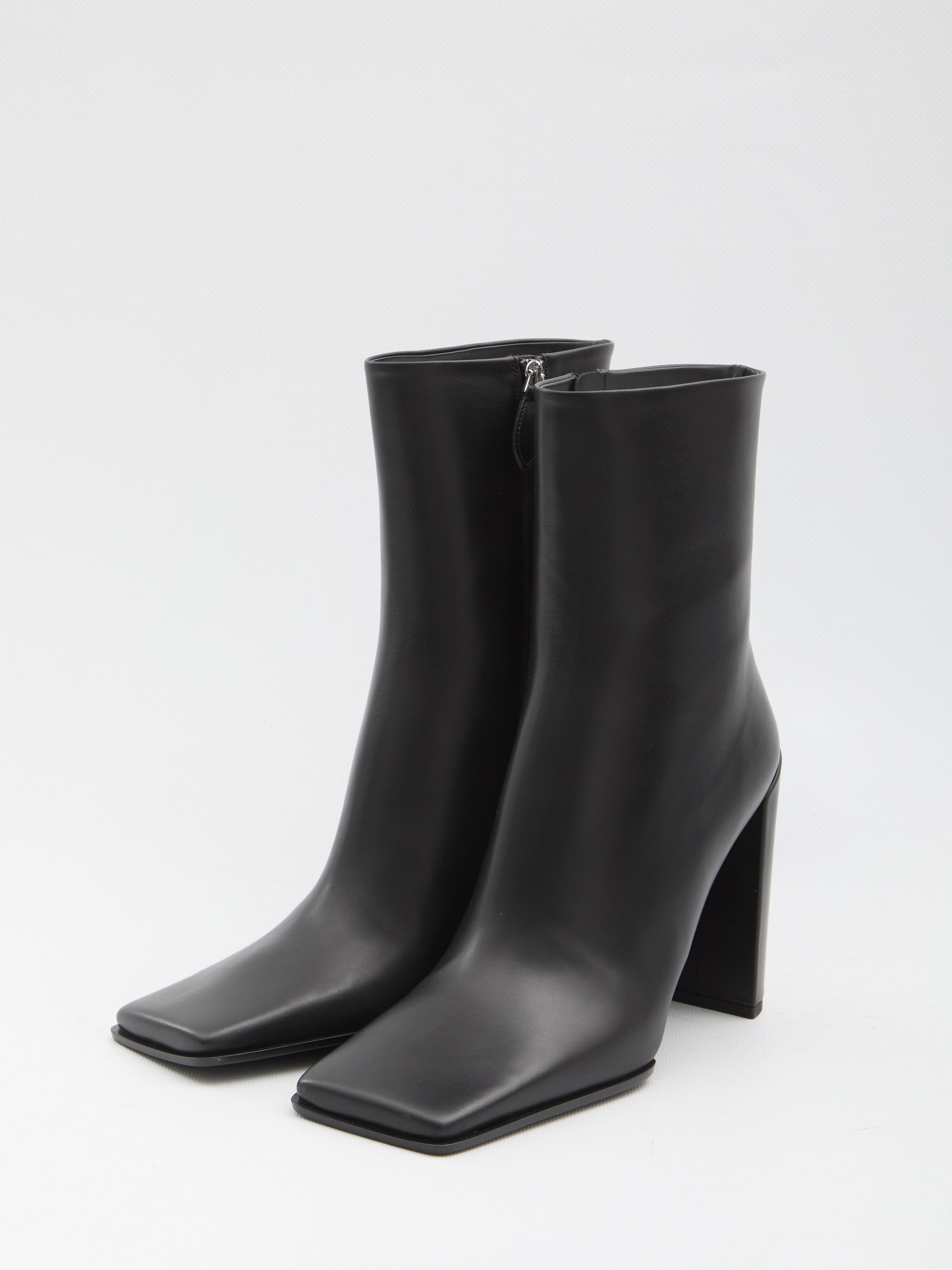 ALAIA Square-Toe Ankle Boots - Heel Height 9 cm