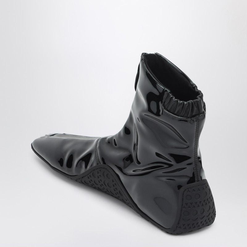 ALAIA Ankle Sneaker in Coated Stretch Fabric