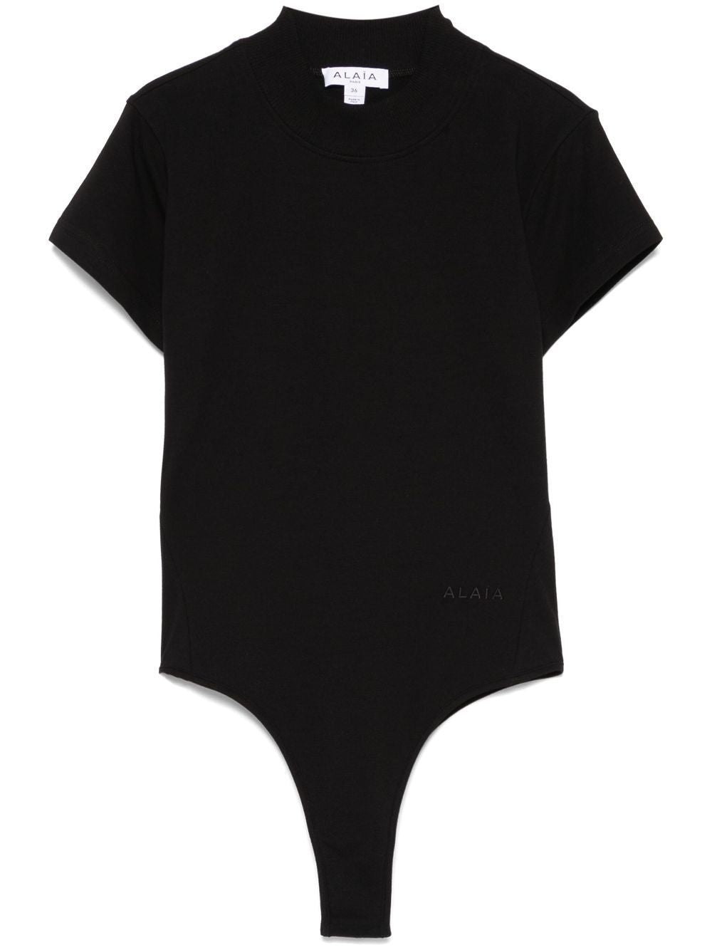 ALAIA Logo-Embroidered Bodysuit T-Shirt