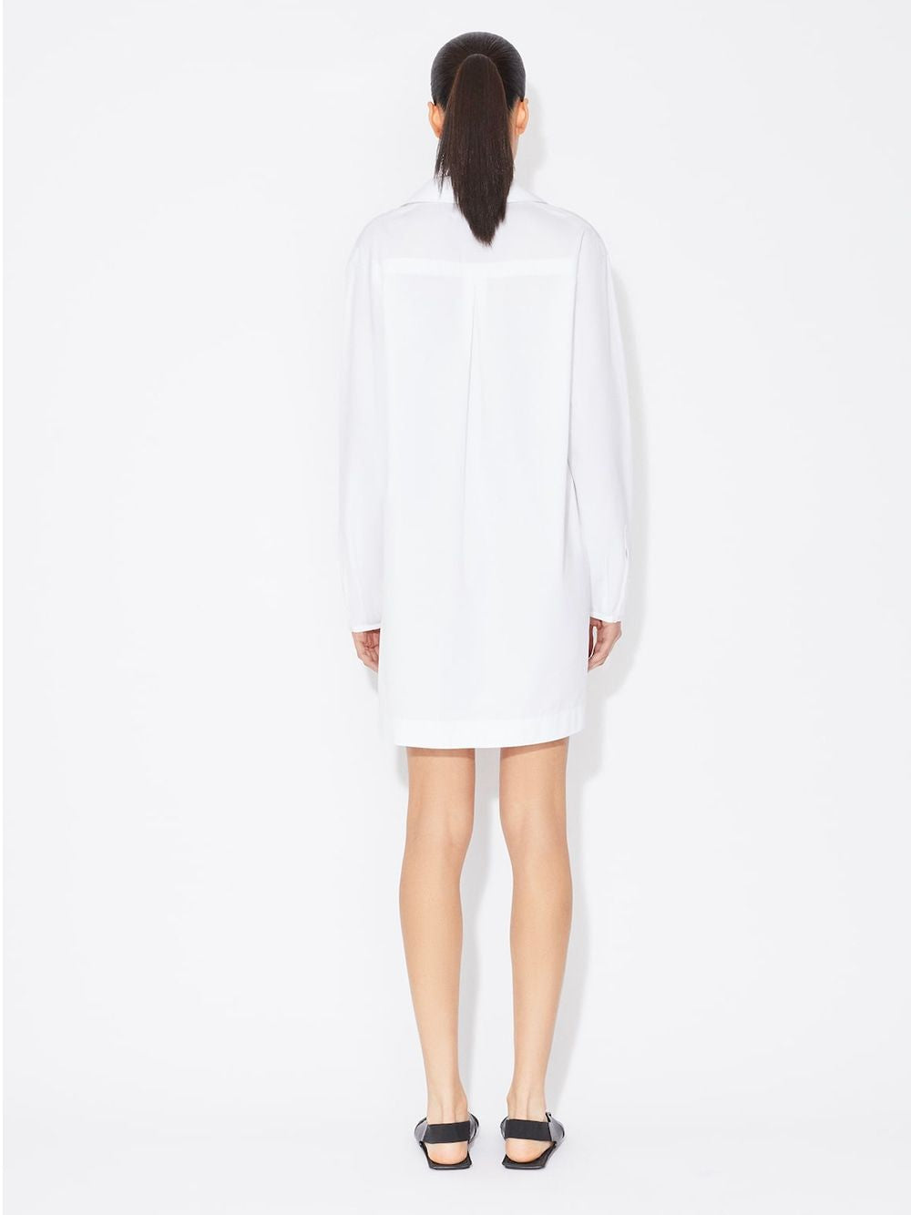 ALAIA Cotton Poplin Tunic Shirt Dress for Women - Fall/Winter 2024