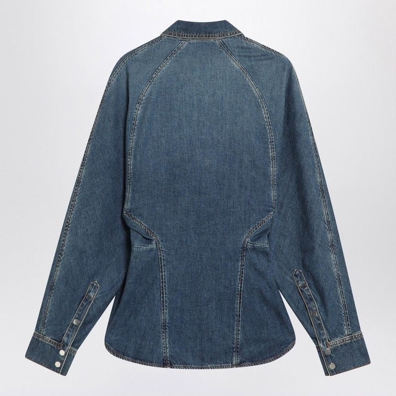 ALAIA Fitted Denim Shirt for Women