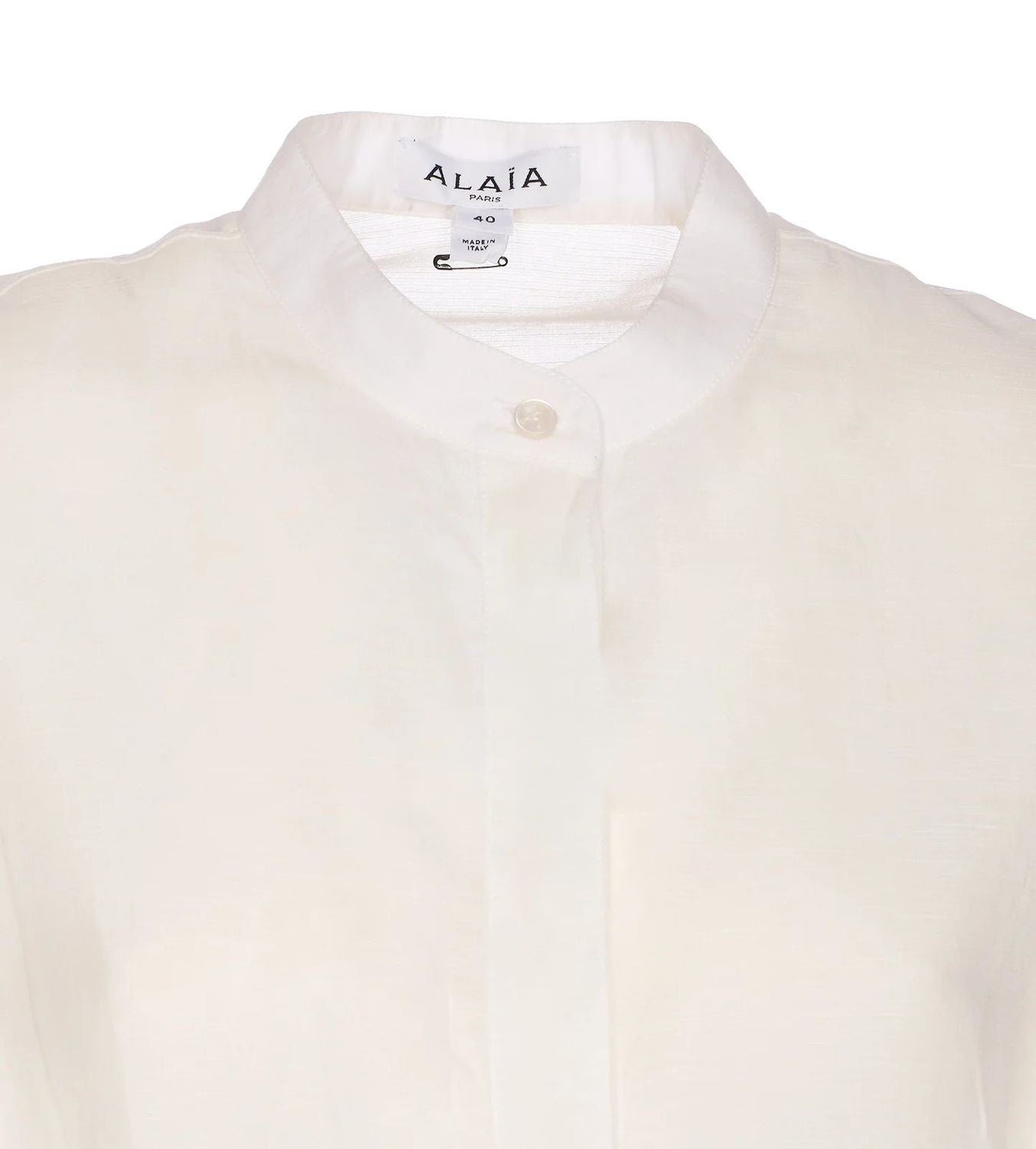 ALAIA Fitted Blouse with Round Hem for Women