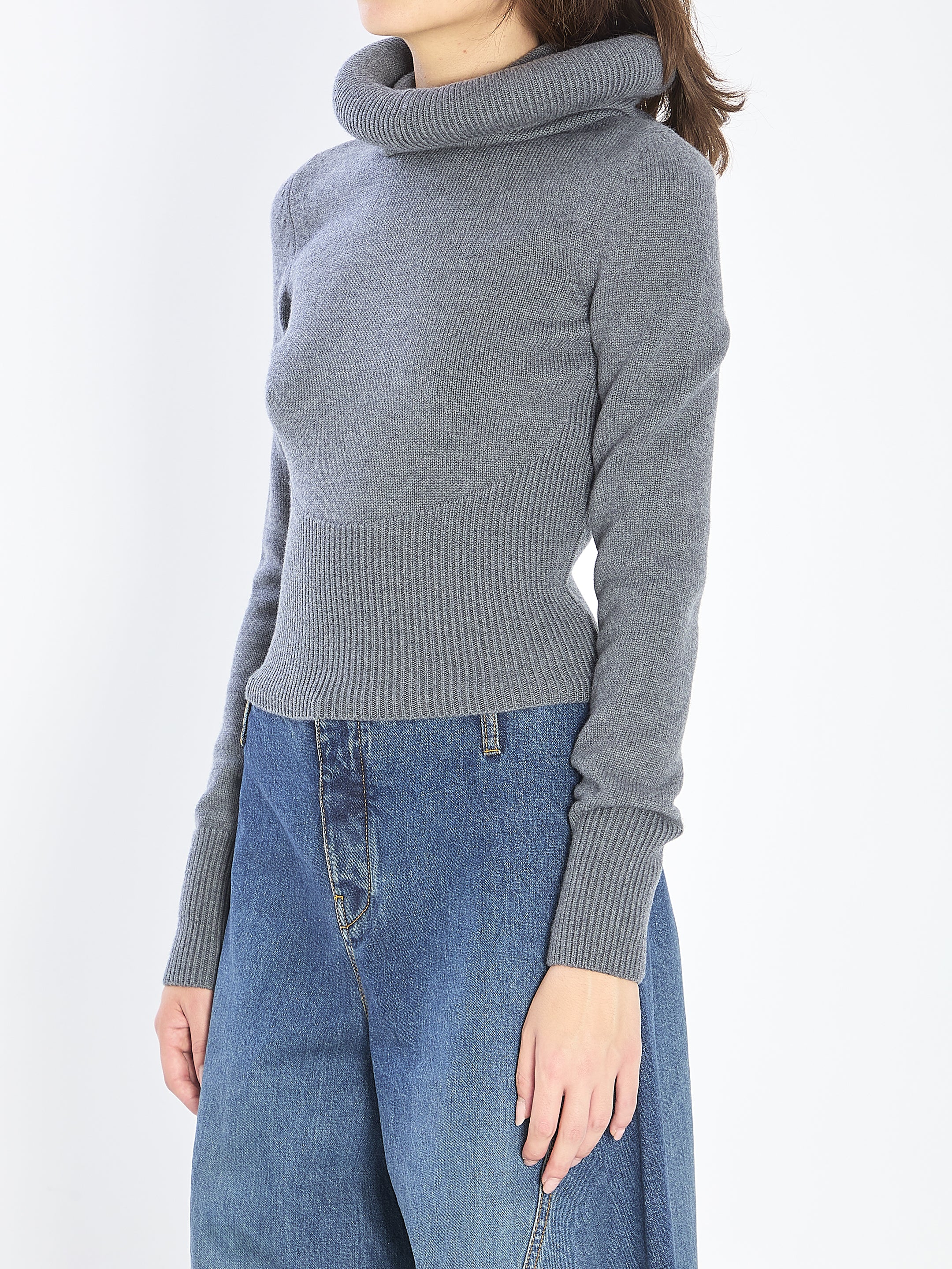 ALAIA Sculptural-Hood Pullover - Women’s Slim Fit Top