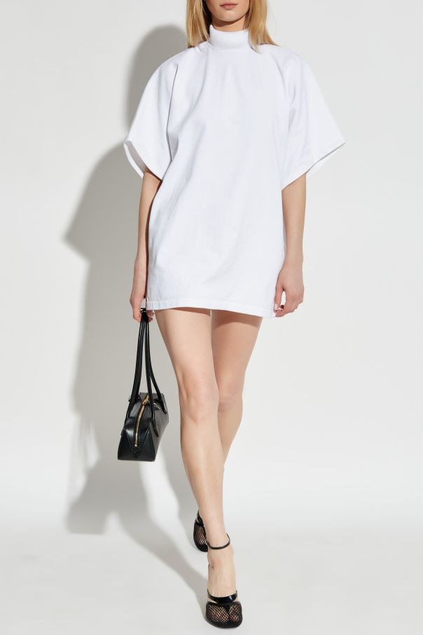 ALAIA Women's High Neck Mini Tunic Top