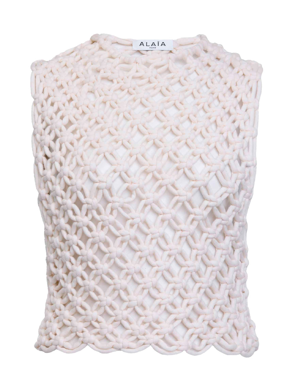 ALAIA Knot-Detail Macrame Top