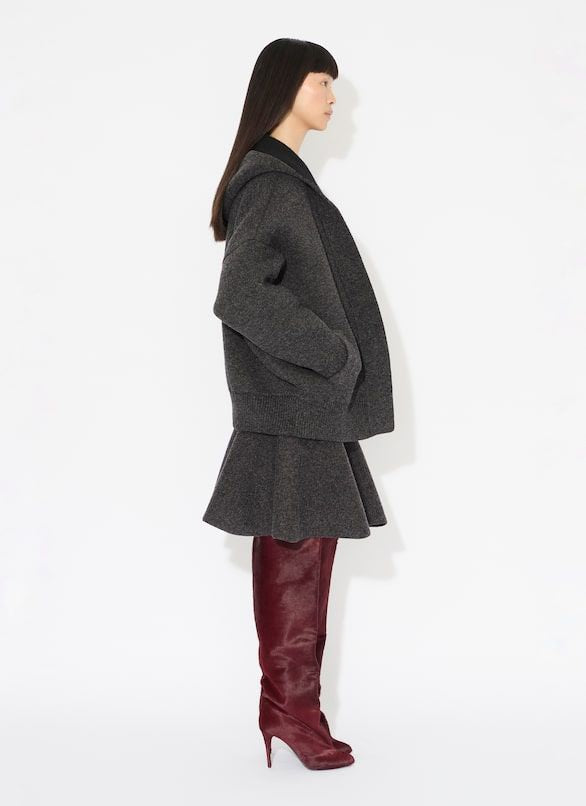 ALAIA Wool Blend Bell Skirt for Women