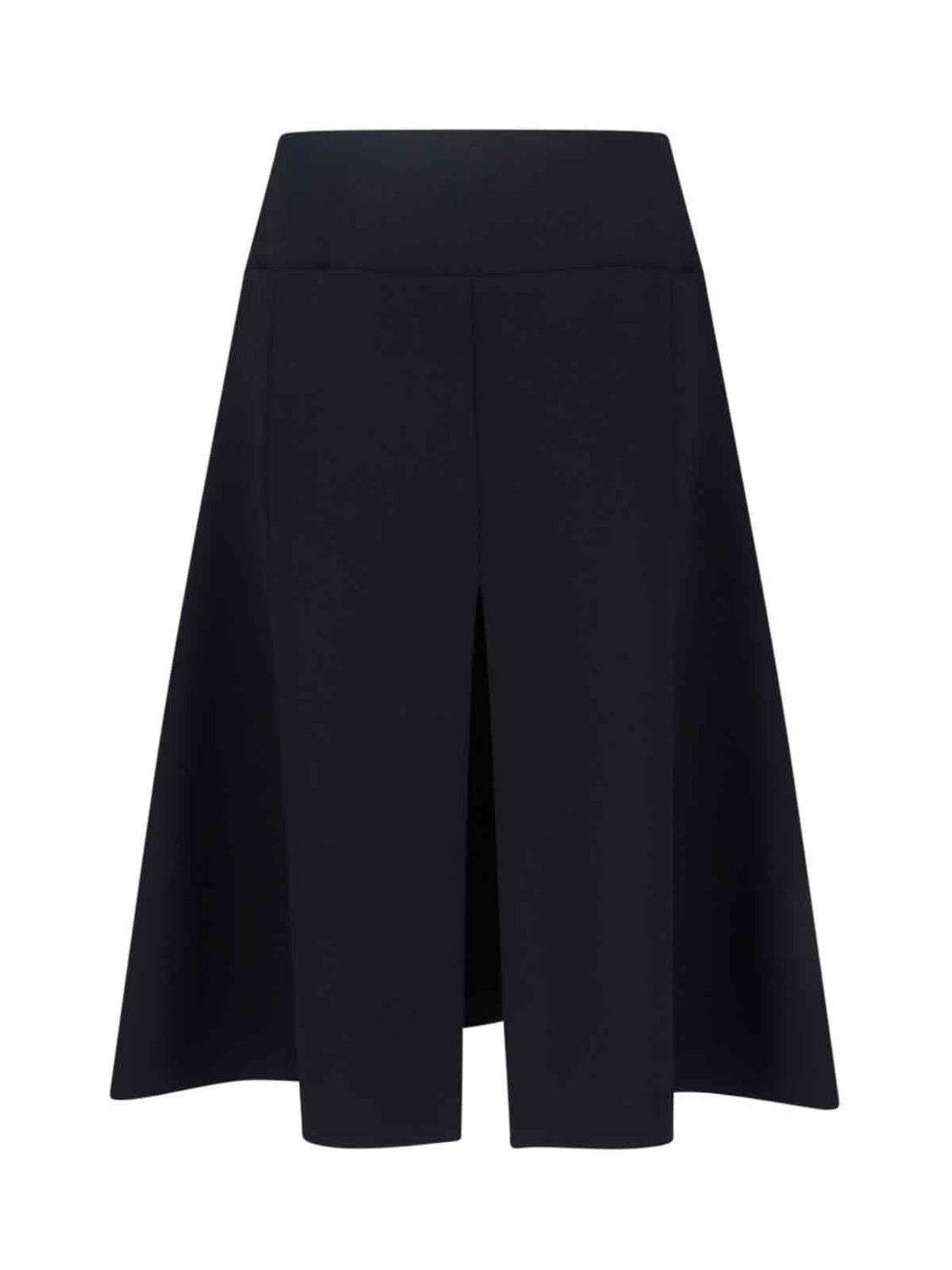 ALAIA Stretch Wool Slit Skirt - Mini Length