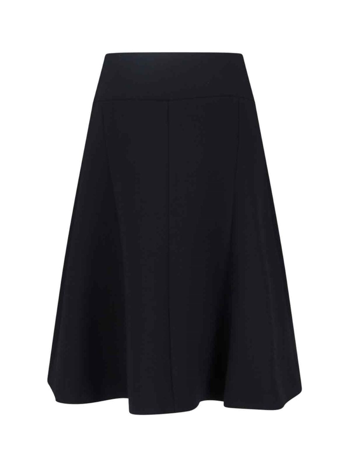 ALAIA Stretch Wool Slit Skirt - Mini Length