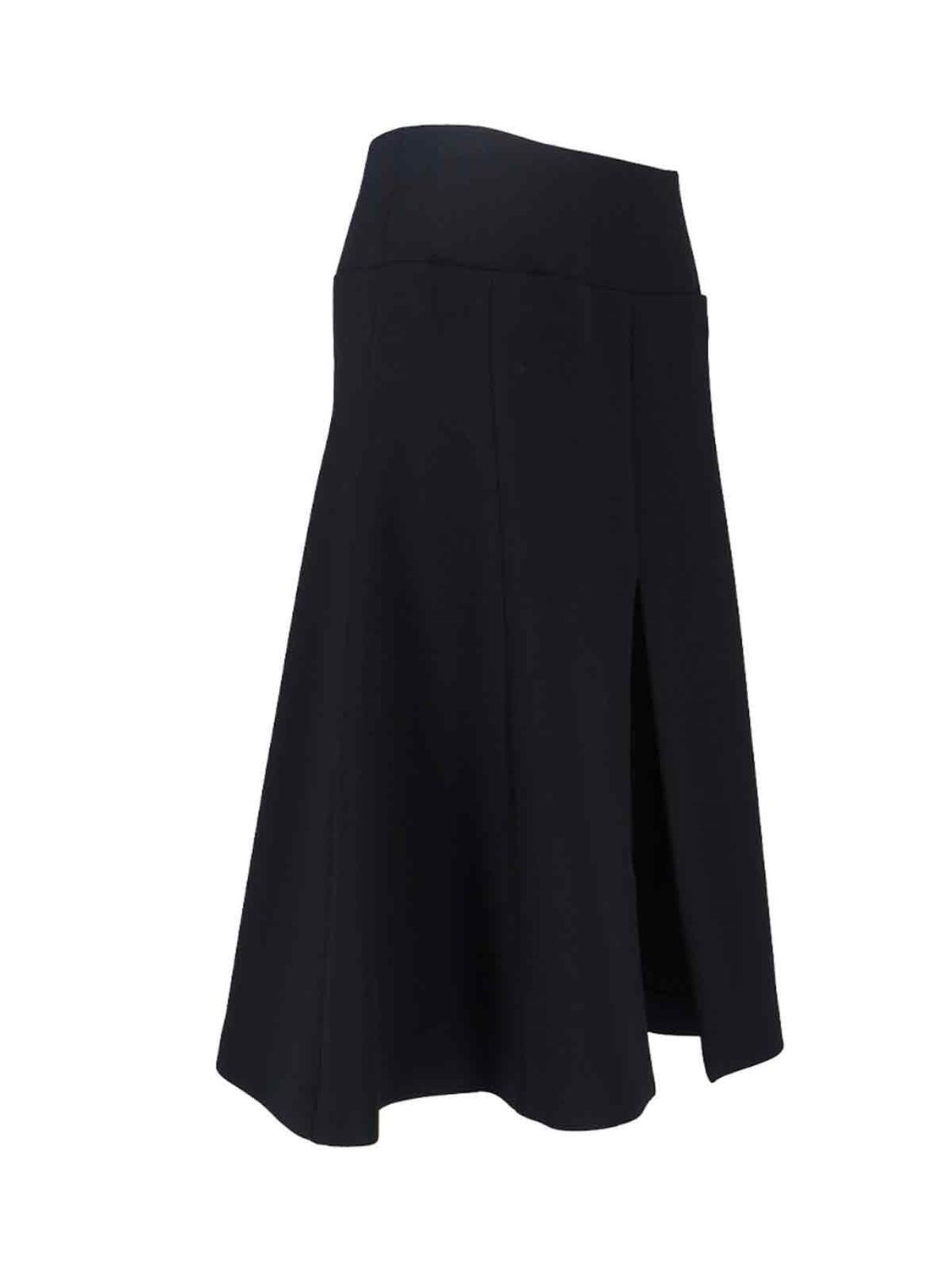 ALAIA Stretch Wool Slit Skirt - Mini Length