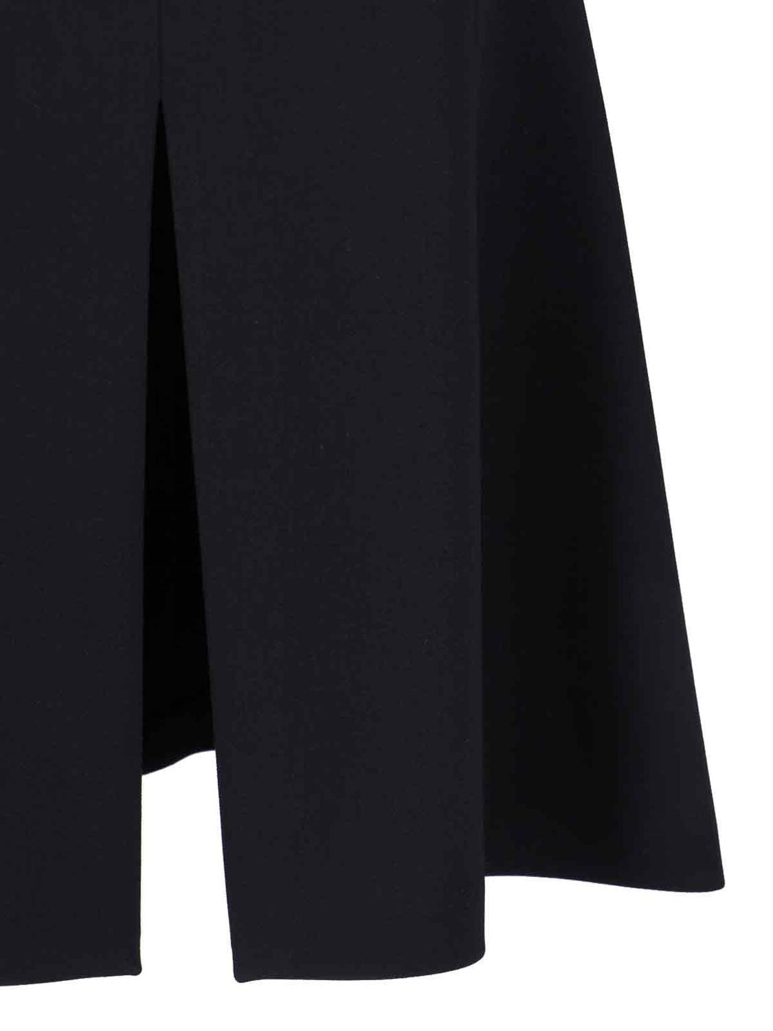 ALAIA Stretch Wool Slit Skirt - Mini Length