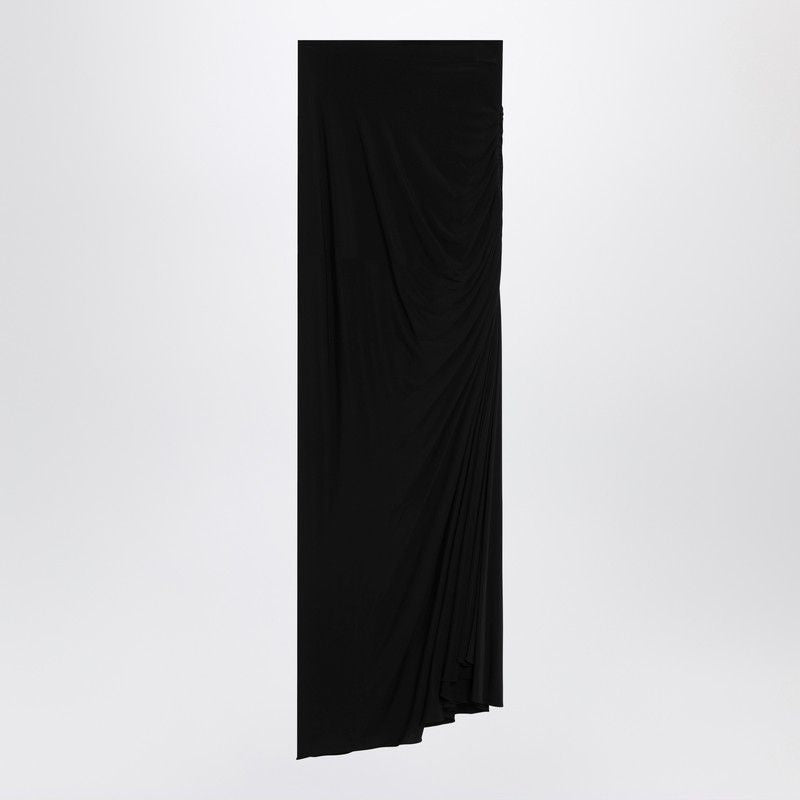 ALAIA Asymmetrical Waist Long Draped Skirt