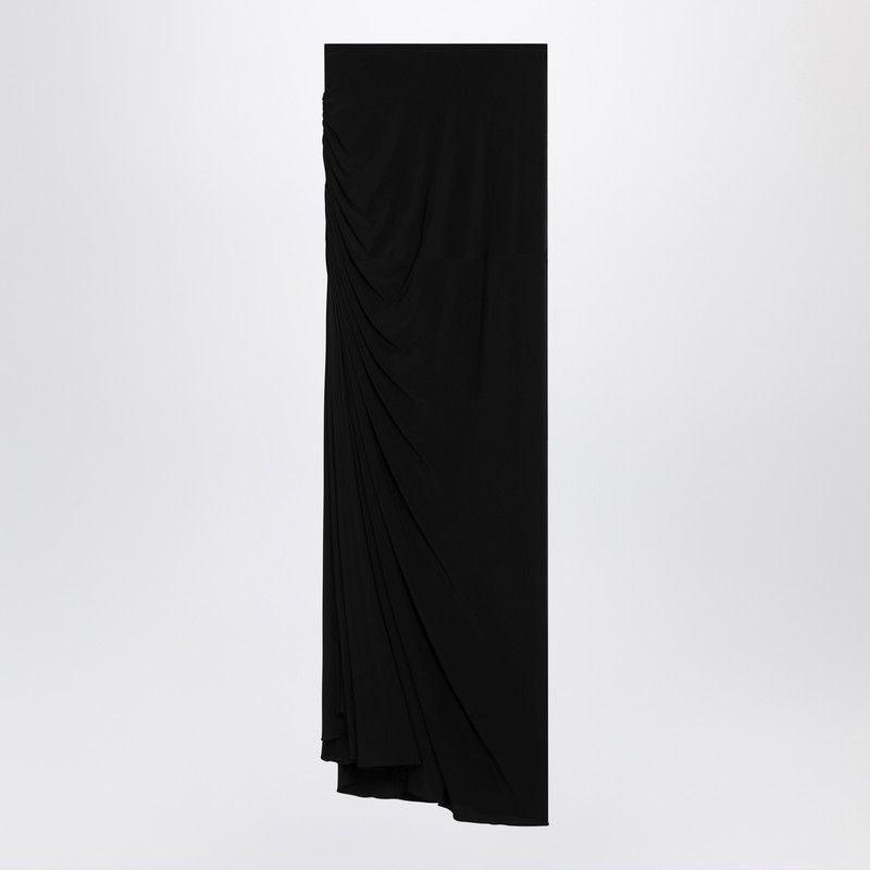 ALAIA Asymmetrical Waist Long Draped Skirt