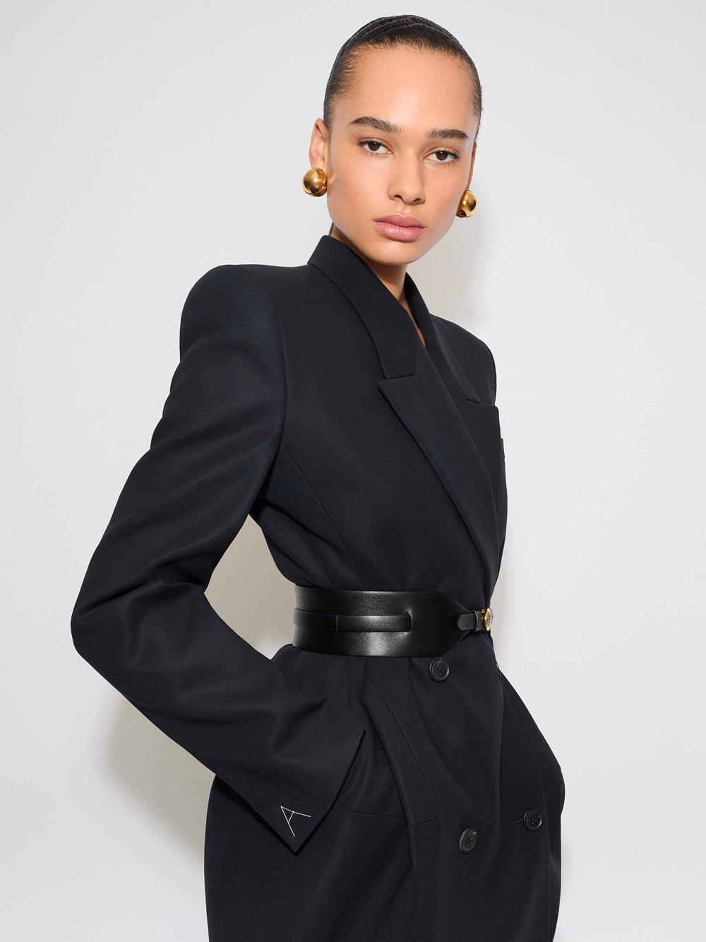 ALAIA Round Cotton Jacket for Women - FW25