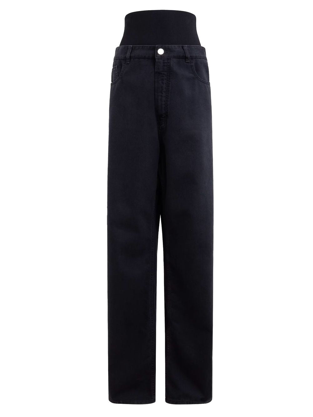 ALAIA Knit Waist Denim Jeans for Women