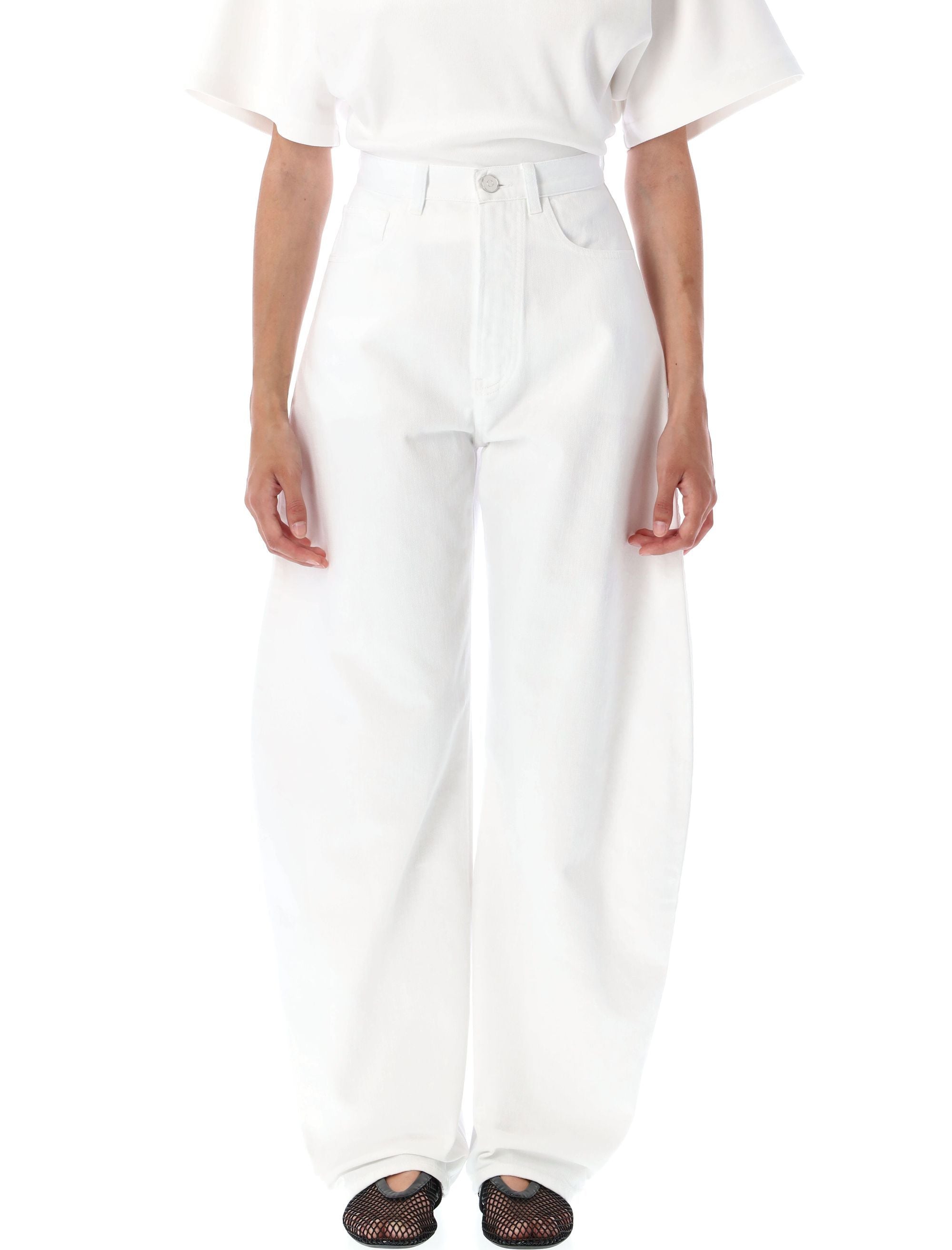 ALAIA Round Denim Pants for Women - Size 36