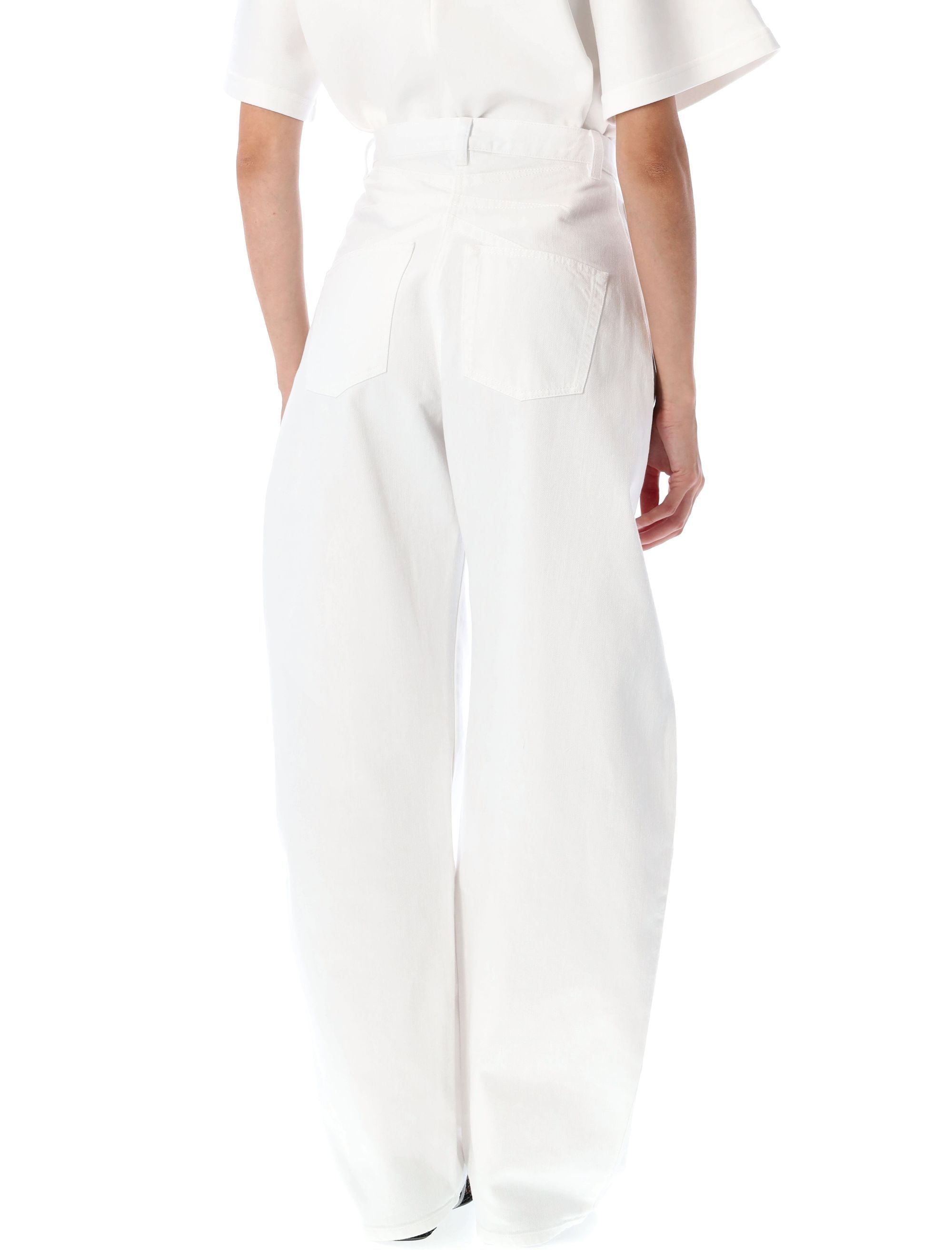 ALAIA Round Denim Pants for Women - Size 36