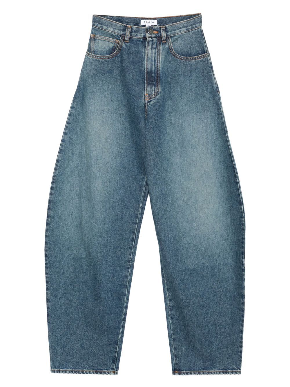 ALAIA Classic Wide Leg Denim Pants for Women