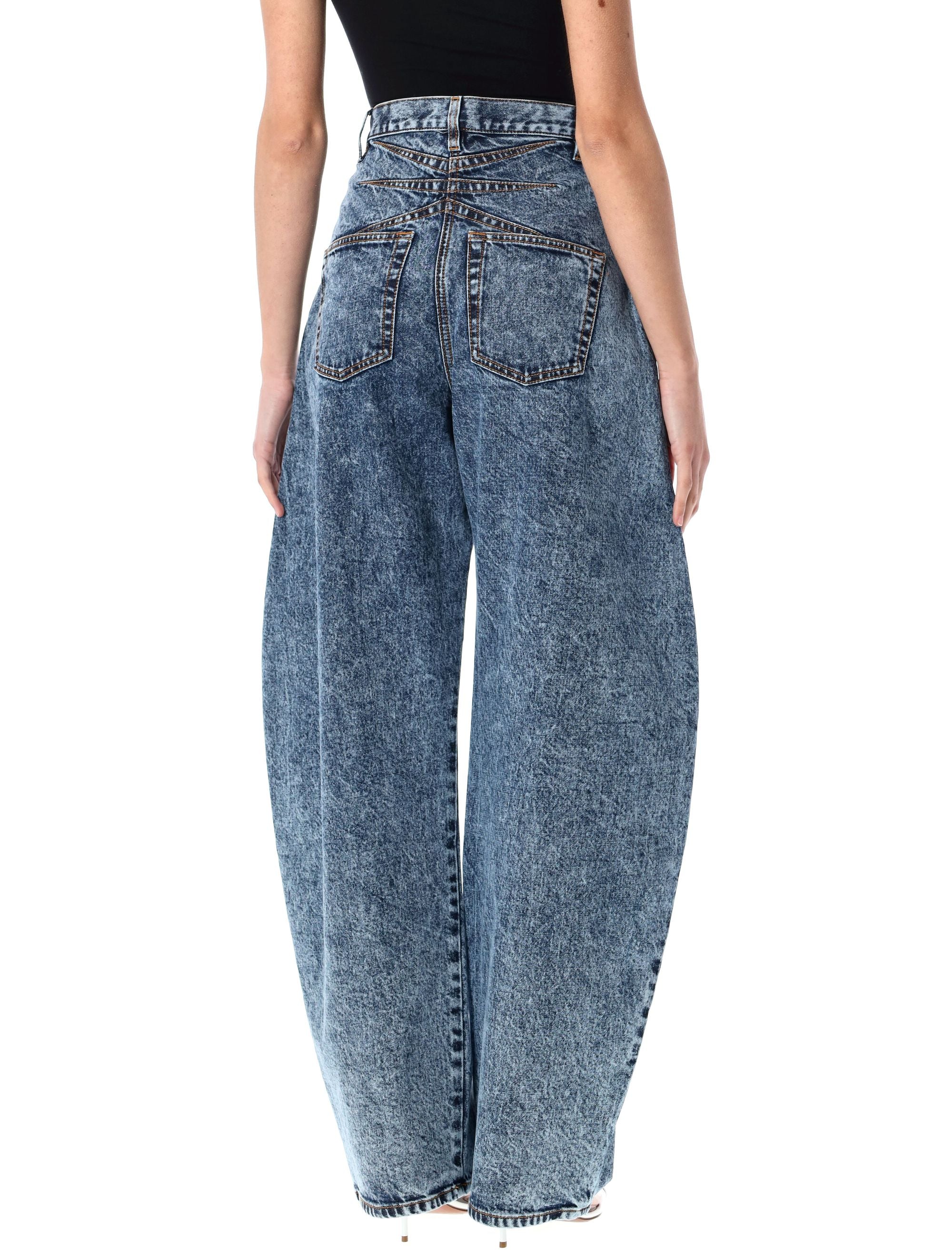 ALAIA High Waist Round Jeans - Size 36