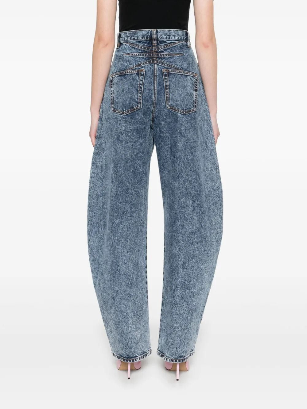 ALAIA High Waist Round Jeans - Size 36