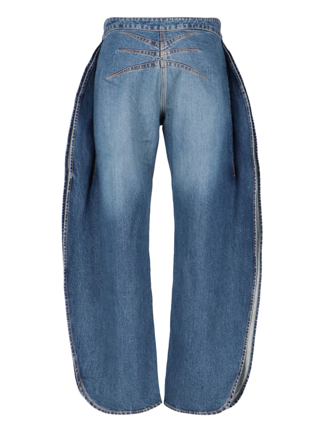ALAIA Rounded High-Waisted Jeans for Women