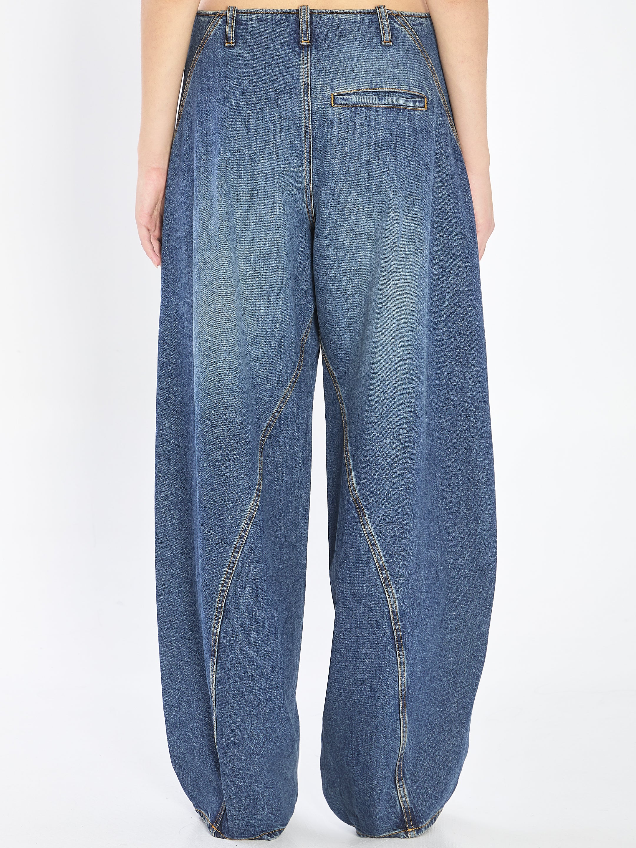 ALAIA Vintage-Effect Low-Rise Cargo Pants - Size 36