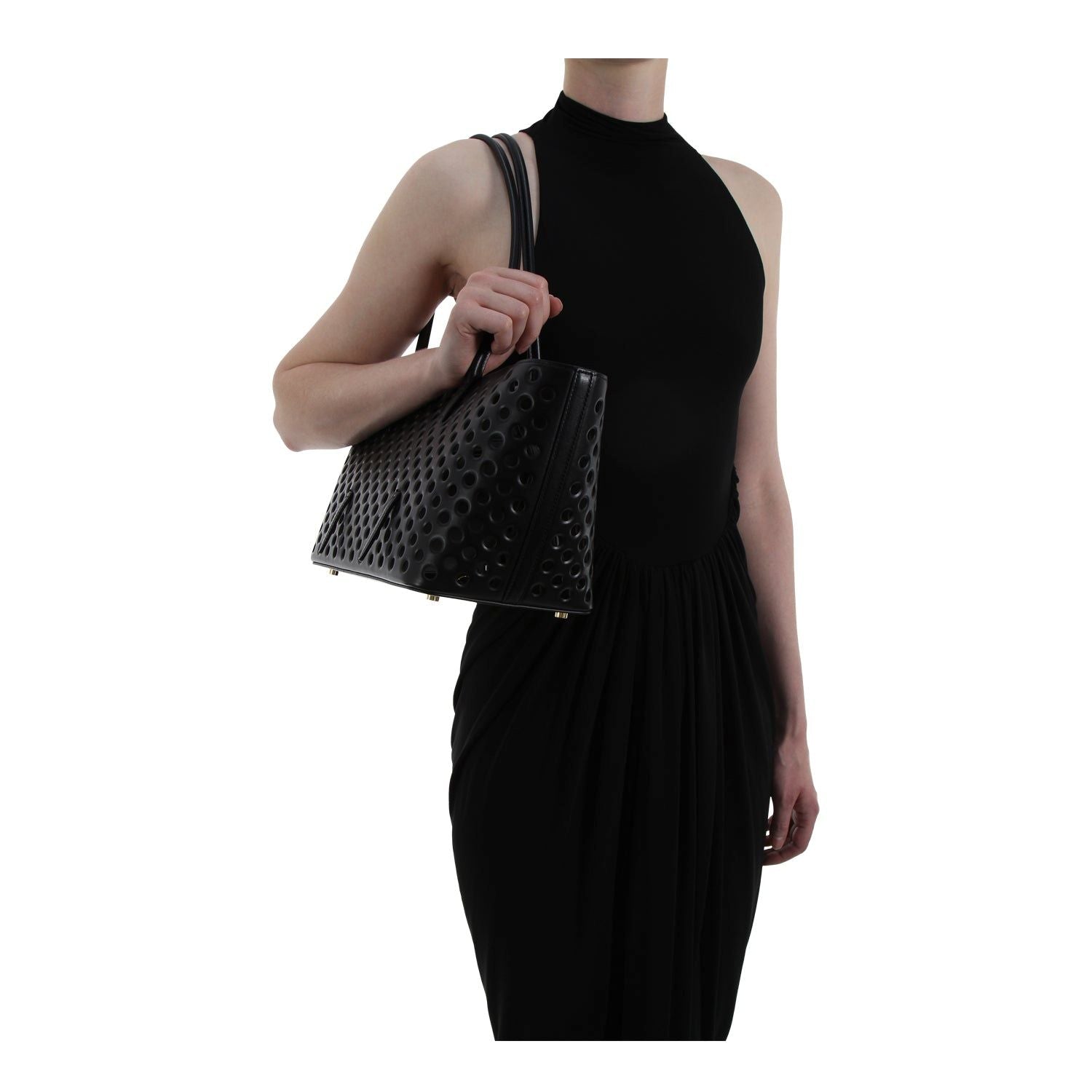 ALAIA Long High Neck Dress