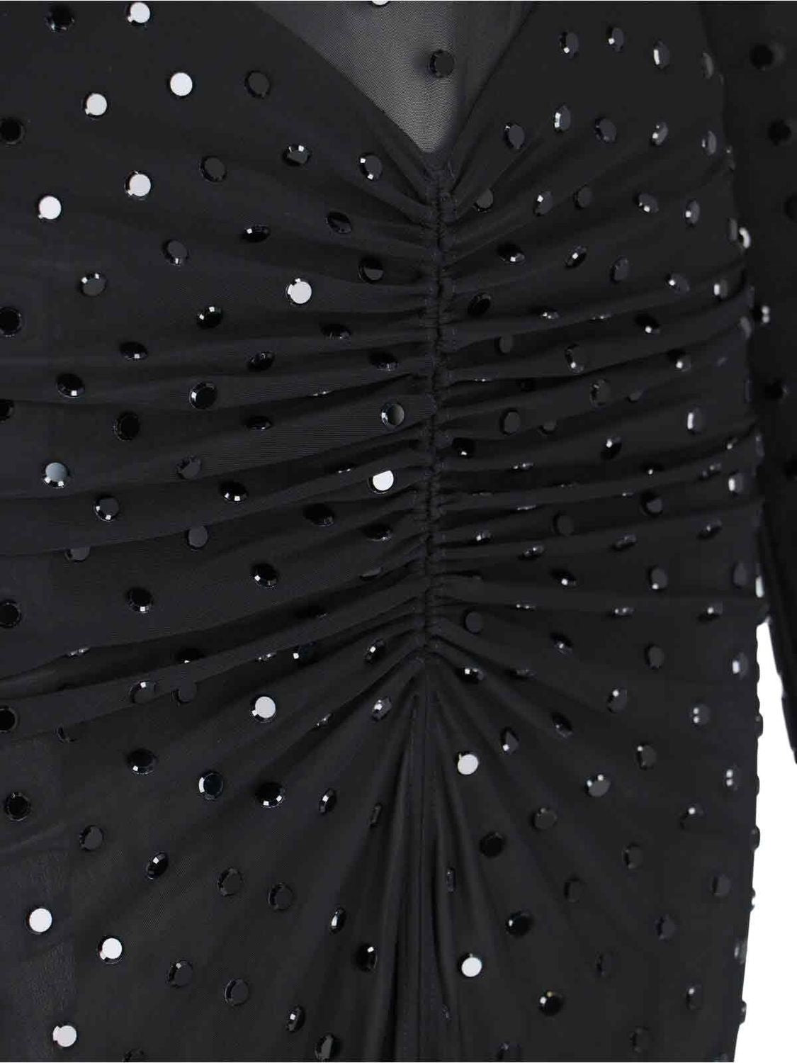 ALAIA Rhinestone Embellished Long Dress for Women