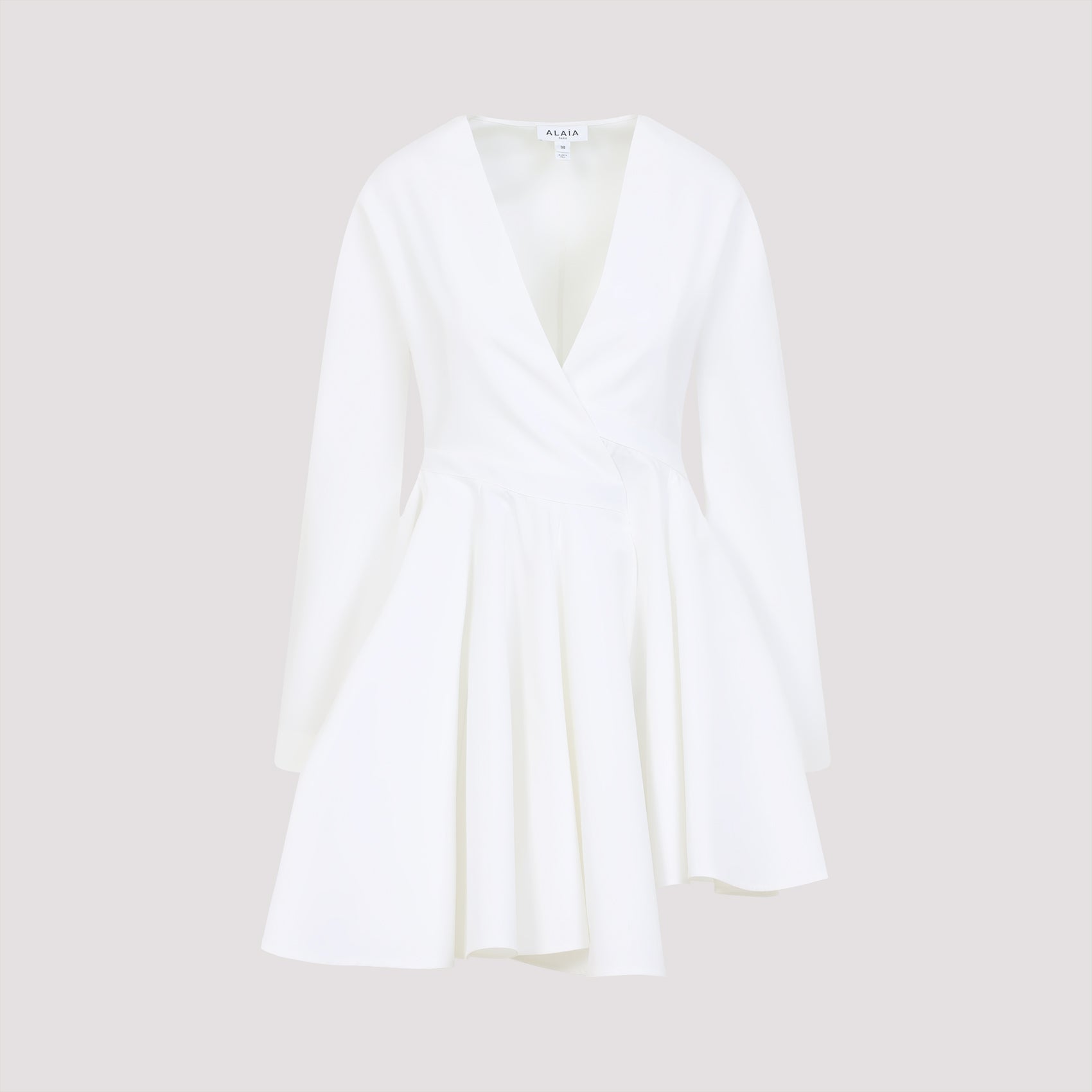 ALAIA Asymmetrical Belt Mini Dress