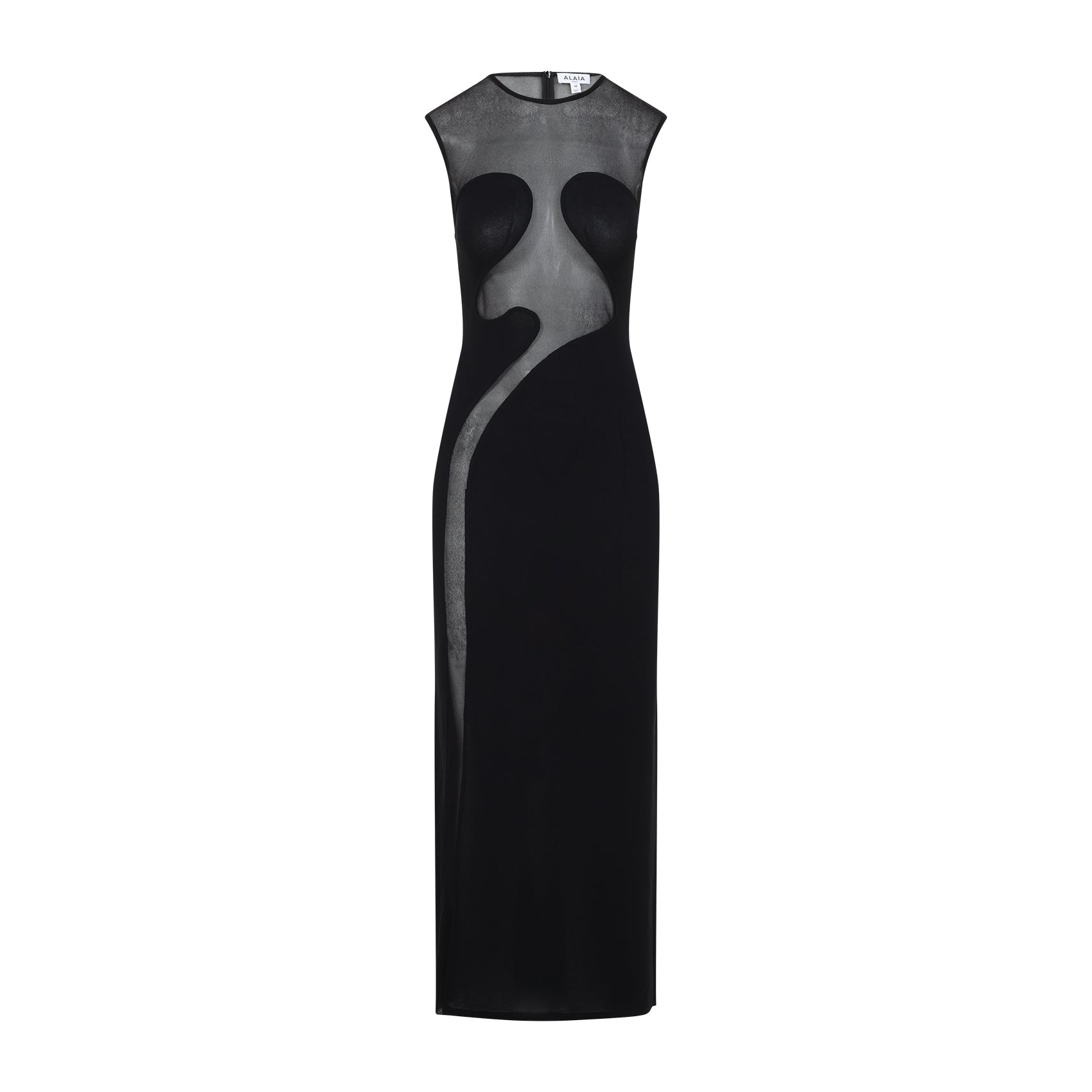 ALAIA Sleeveless Molded Midi Dress