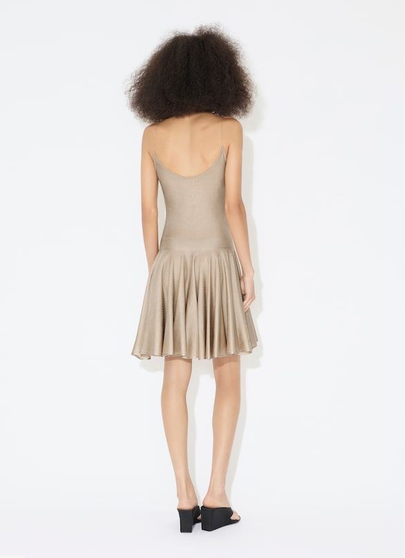 ALAIA Viscose Strappy Mini Dress