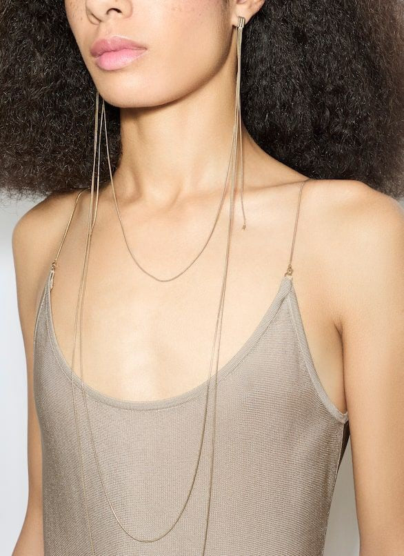 ALAIA Viscose Strappy Mini Dress