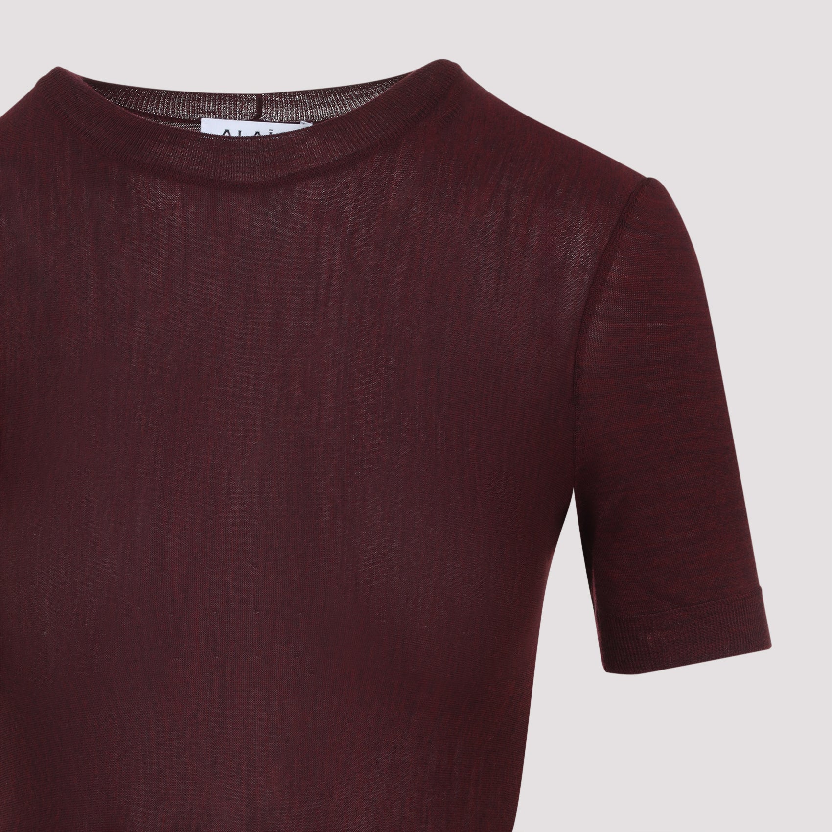 ALAIA Short Sleeve Flared Mini Dress