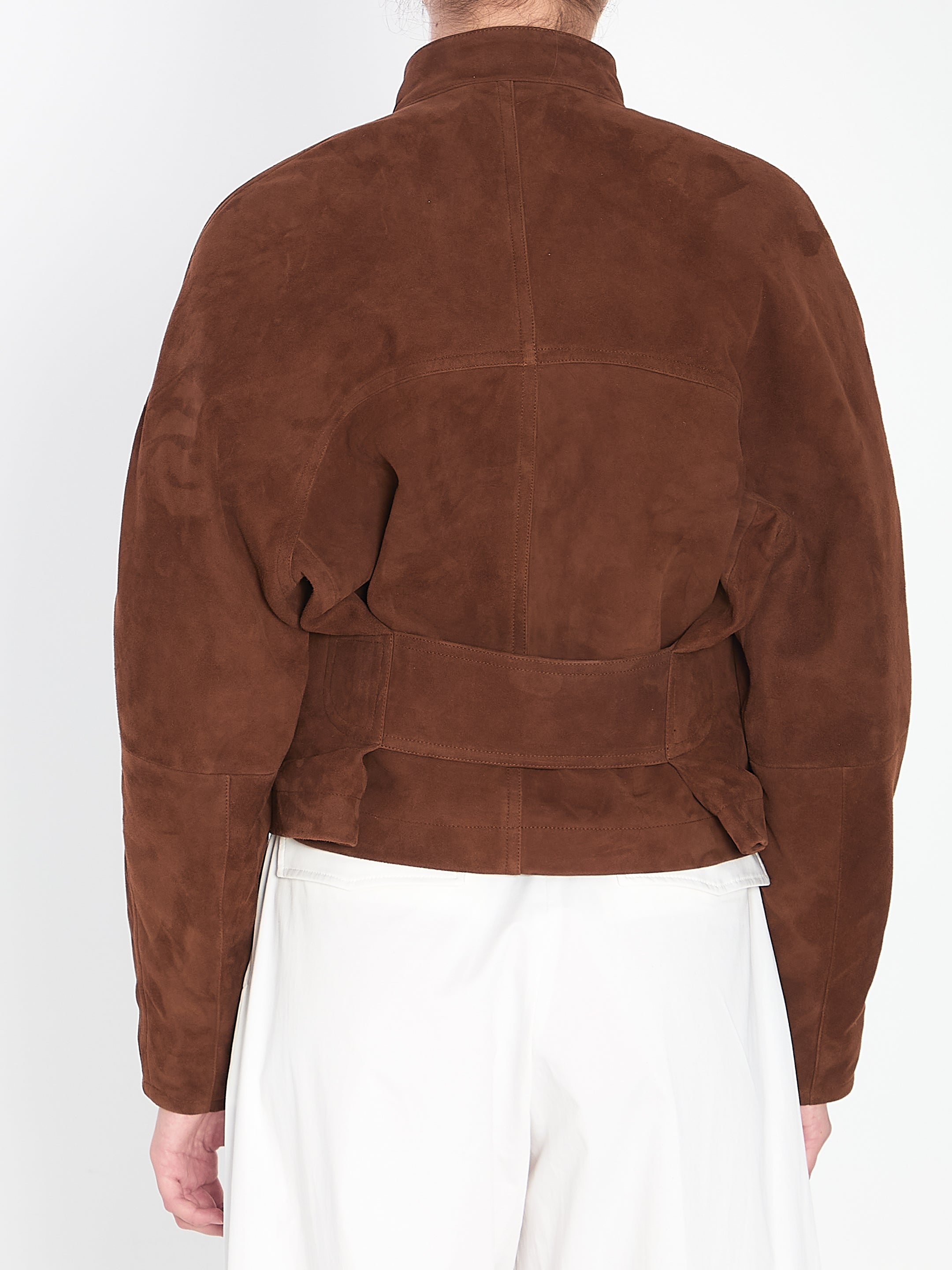 ALAIA Suede Bomber Jacket