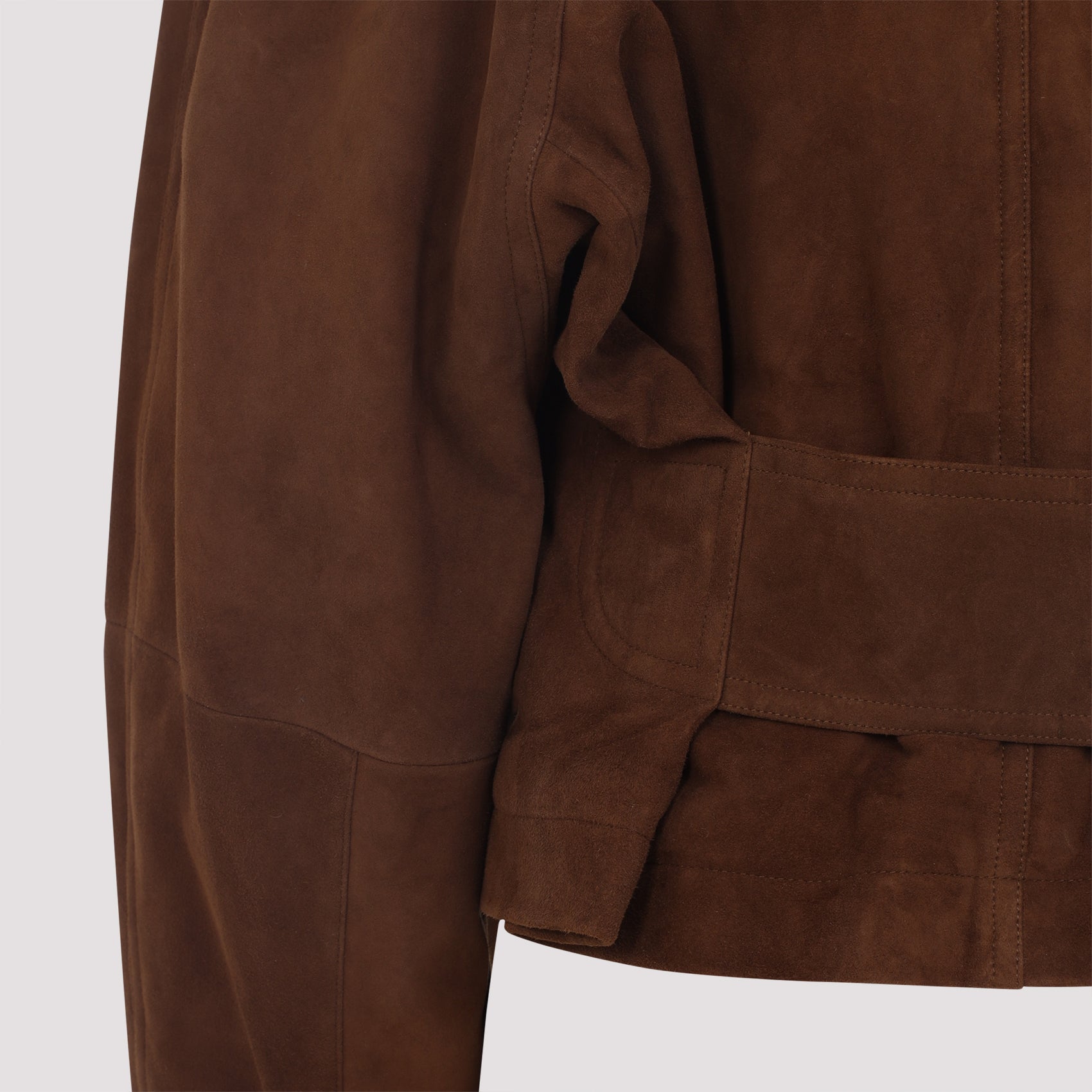 ALAIA Suede Bomber Jacket