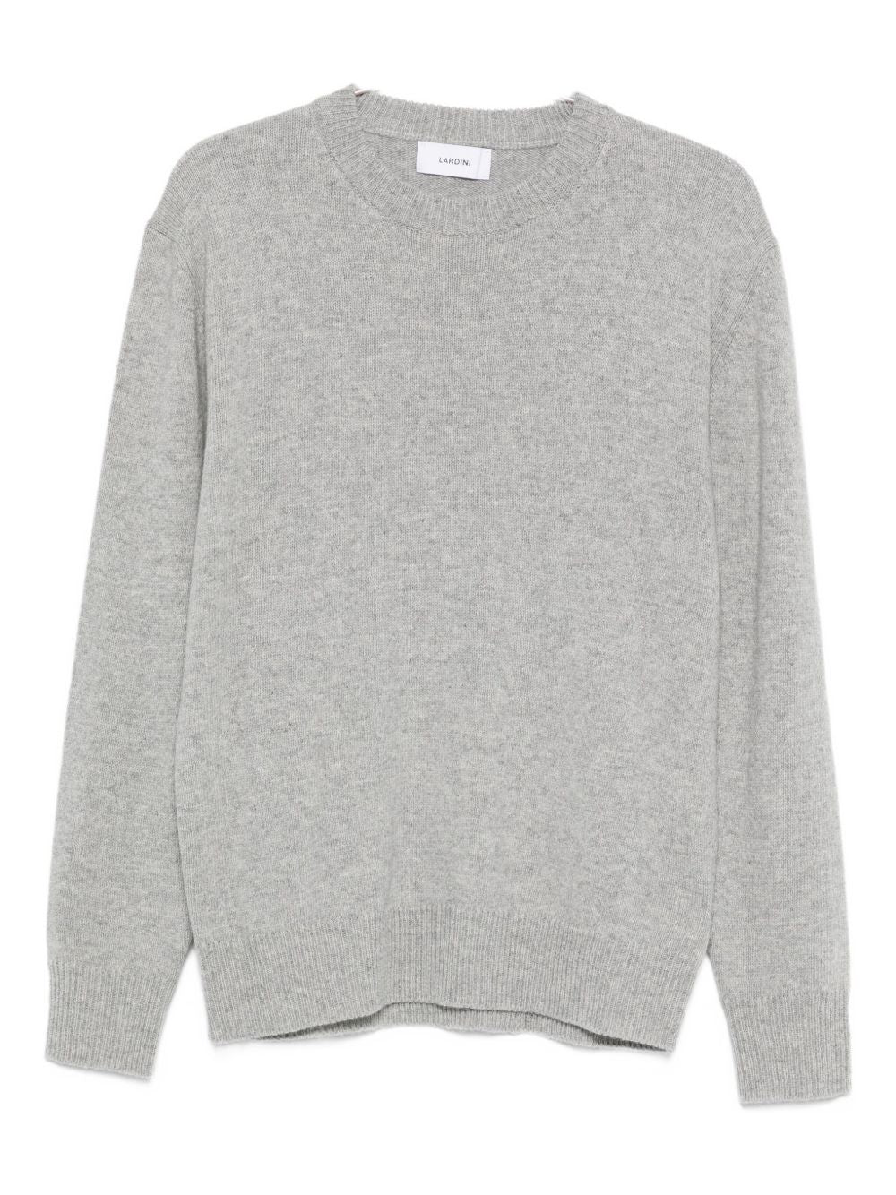 LARDINI Classic Crewneck Wool and Alpaca Blend Sweater