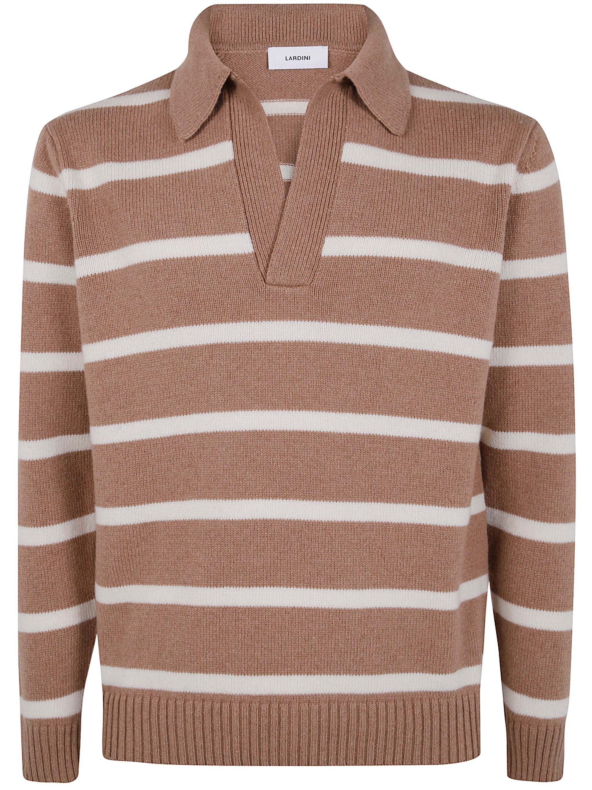 LARDINI Men's Cashmere Striped Jumper - Size M