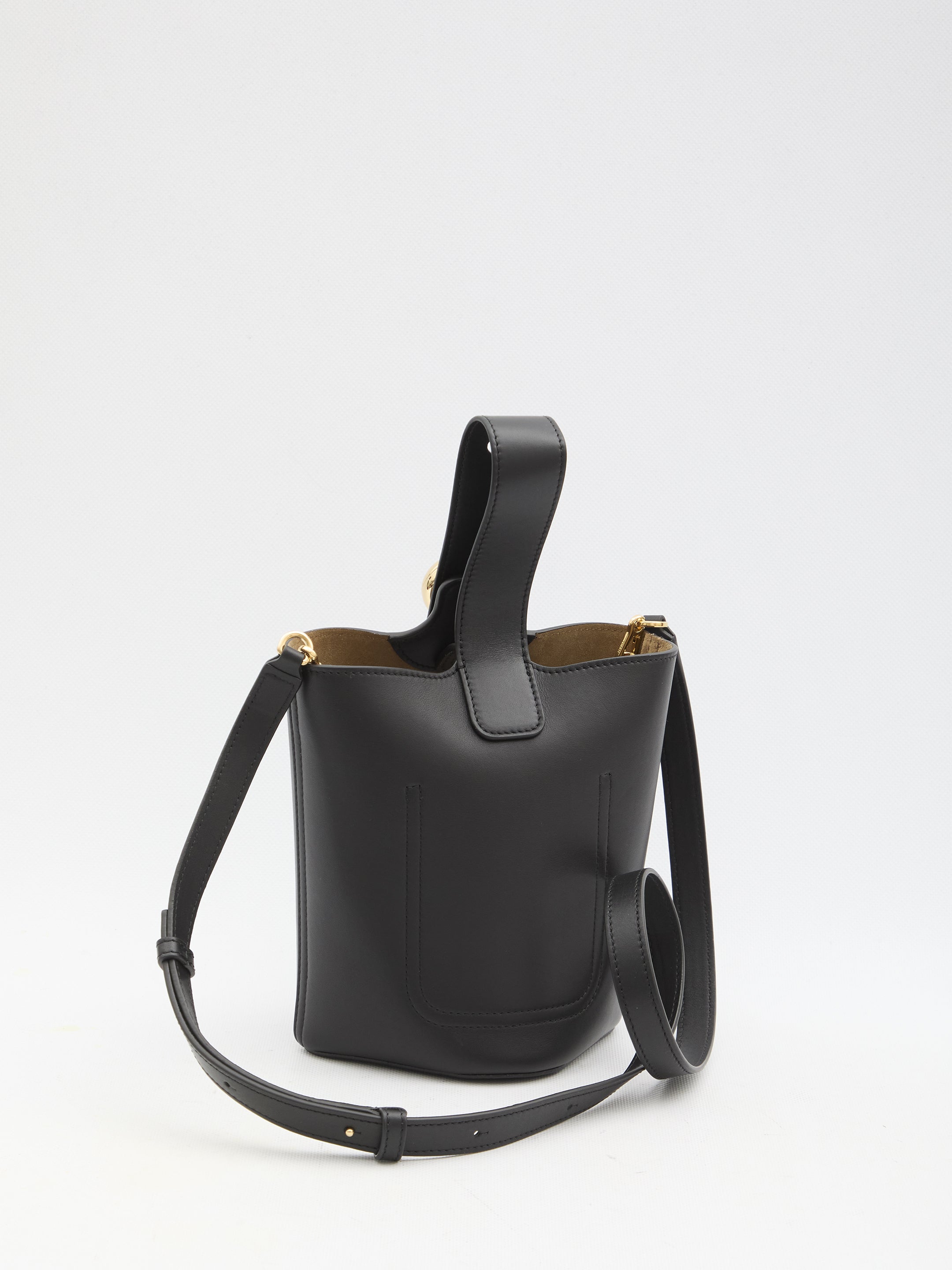 LOEWE Mini Pebble Bucket Handbag - 19.5x16x16cm
