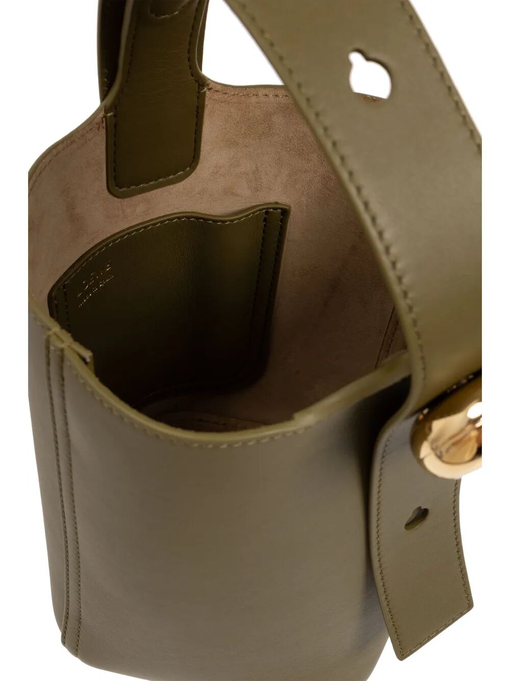 LOEWE Smooth Leather Mini Pebble Bucket Handbag