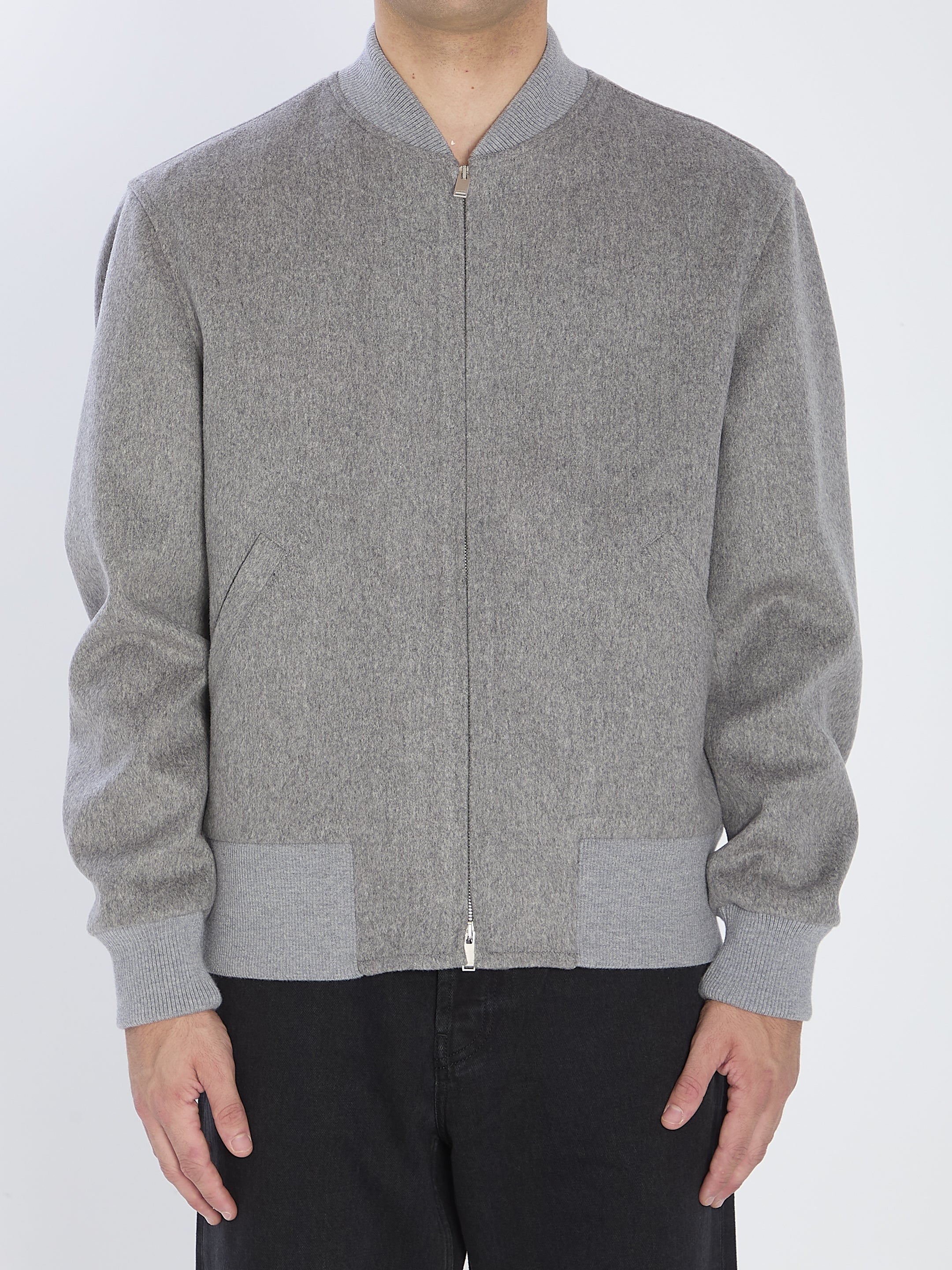 LARDINI Brushed Wool Jacket in Pure Virgin Wool - Size 48