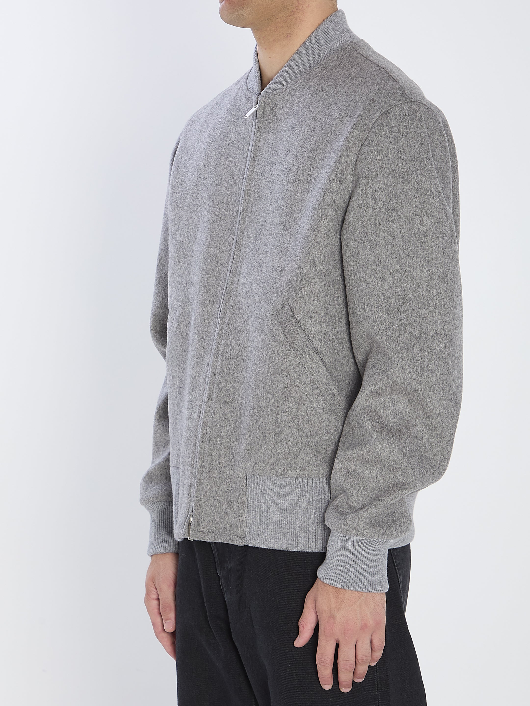 LARDINI Brushed Wool Jacket in Pure Virgin Wool - Size 48