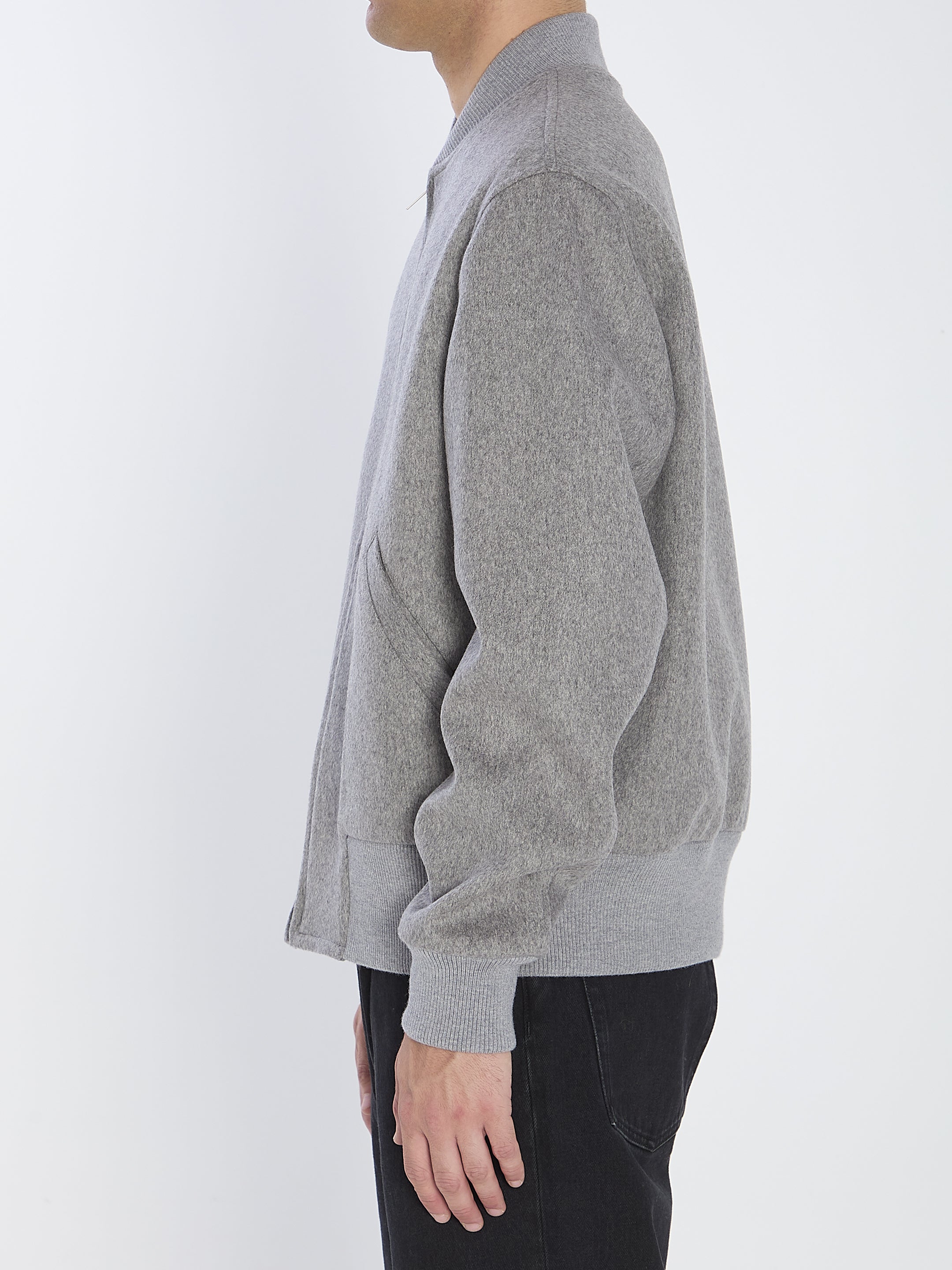 LARDINI Brushed Wool Jacket in Pure Virgin Wool - Size 48