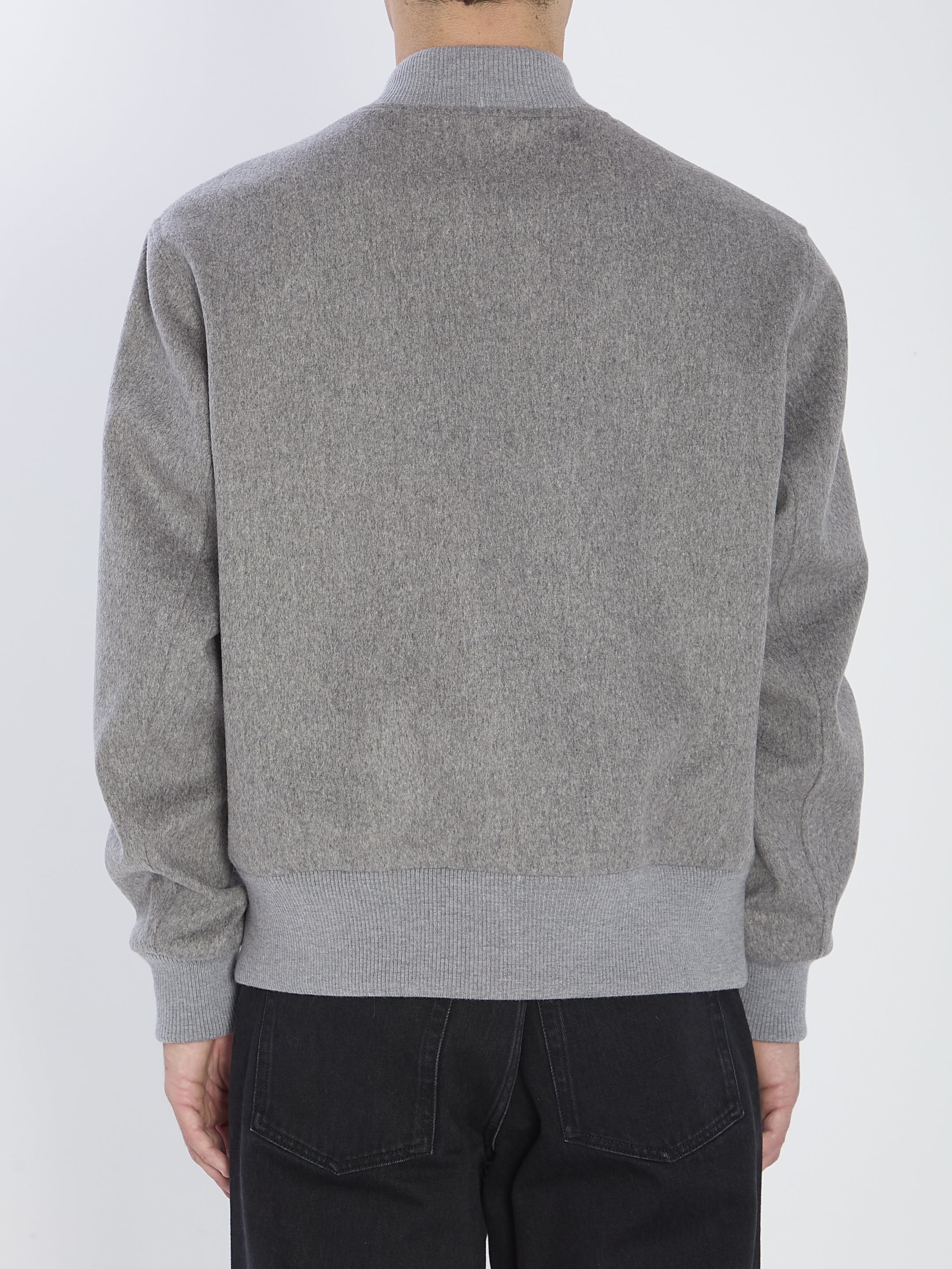 LARDINI Brushed Wool Jacket in Pure Virgin Wool - Size 48