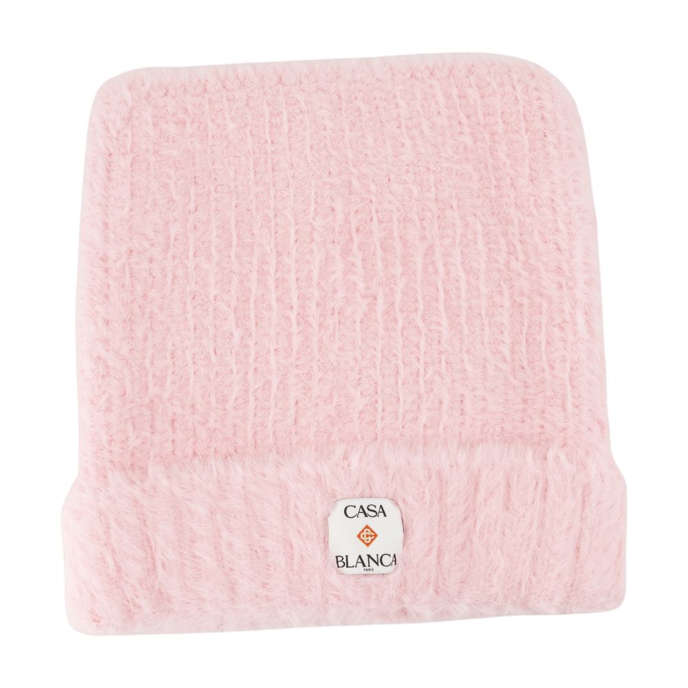 CASABLANCA Fluffy Square Beanie